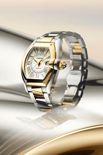 Cartier Roadster 2026 watch with aerodynamic case and metal bracelet