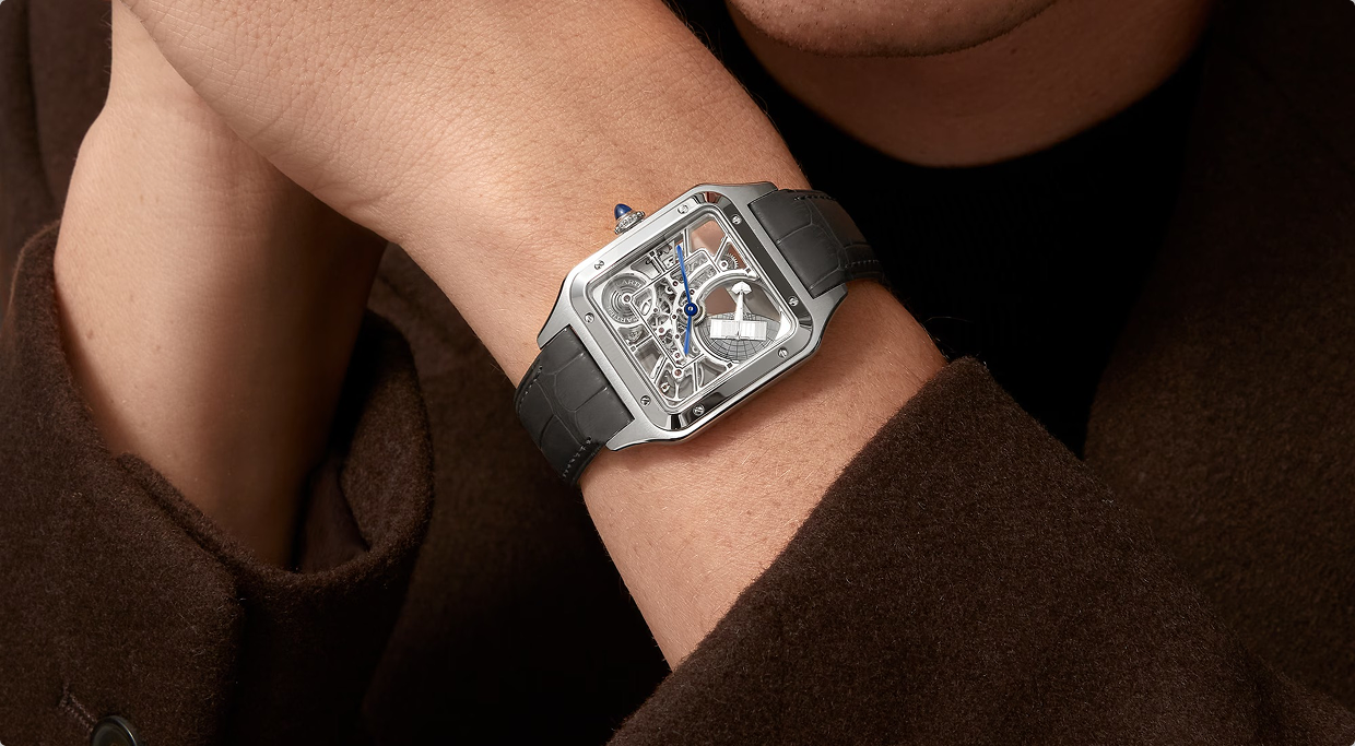 Cartier Santos-Dumont Skeleton micro-rotor watch from the 2026 collection