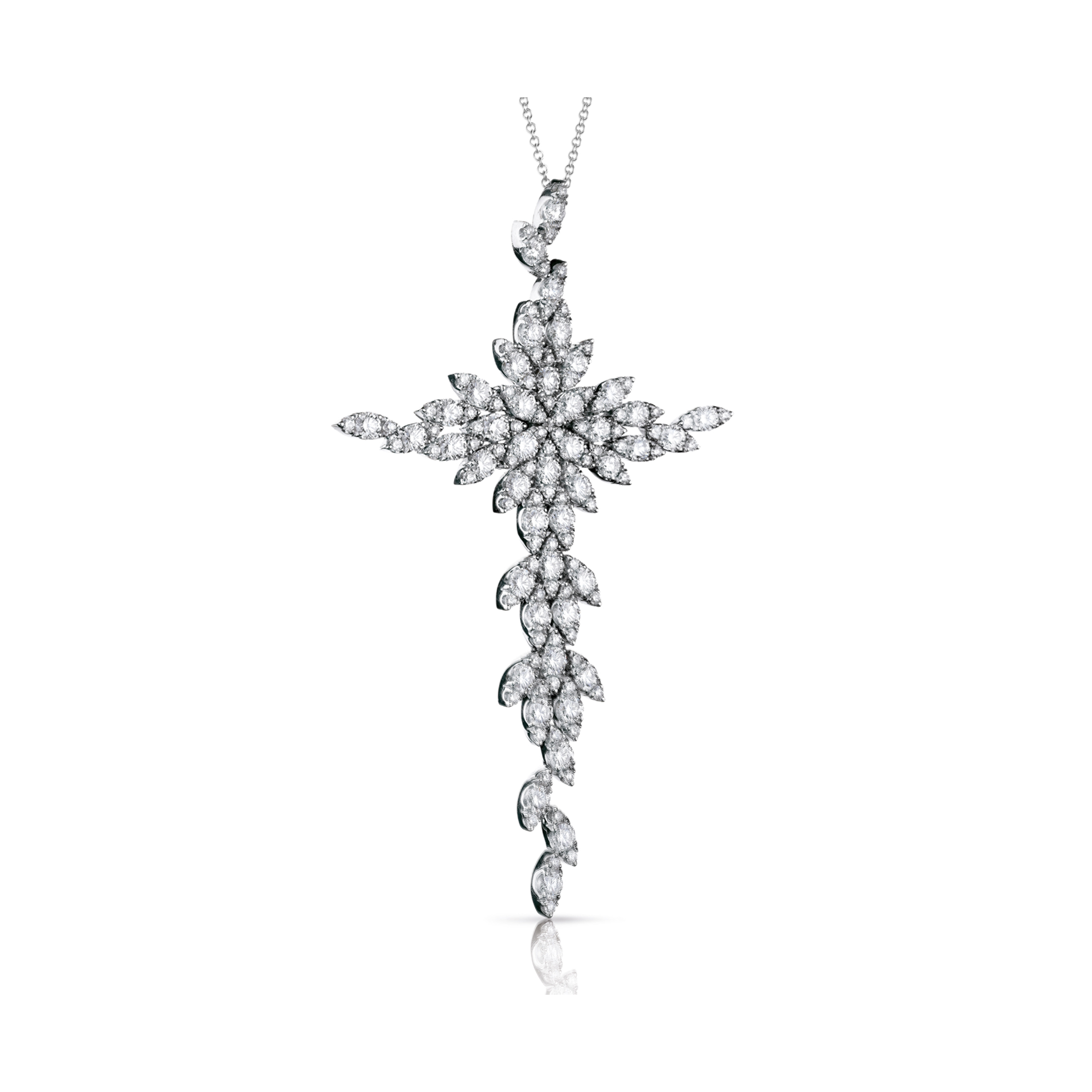 Pasquale Bruni Ghirlanda Classics necklace in 18k White Gold with White Diamonds, reference 11520B