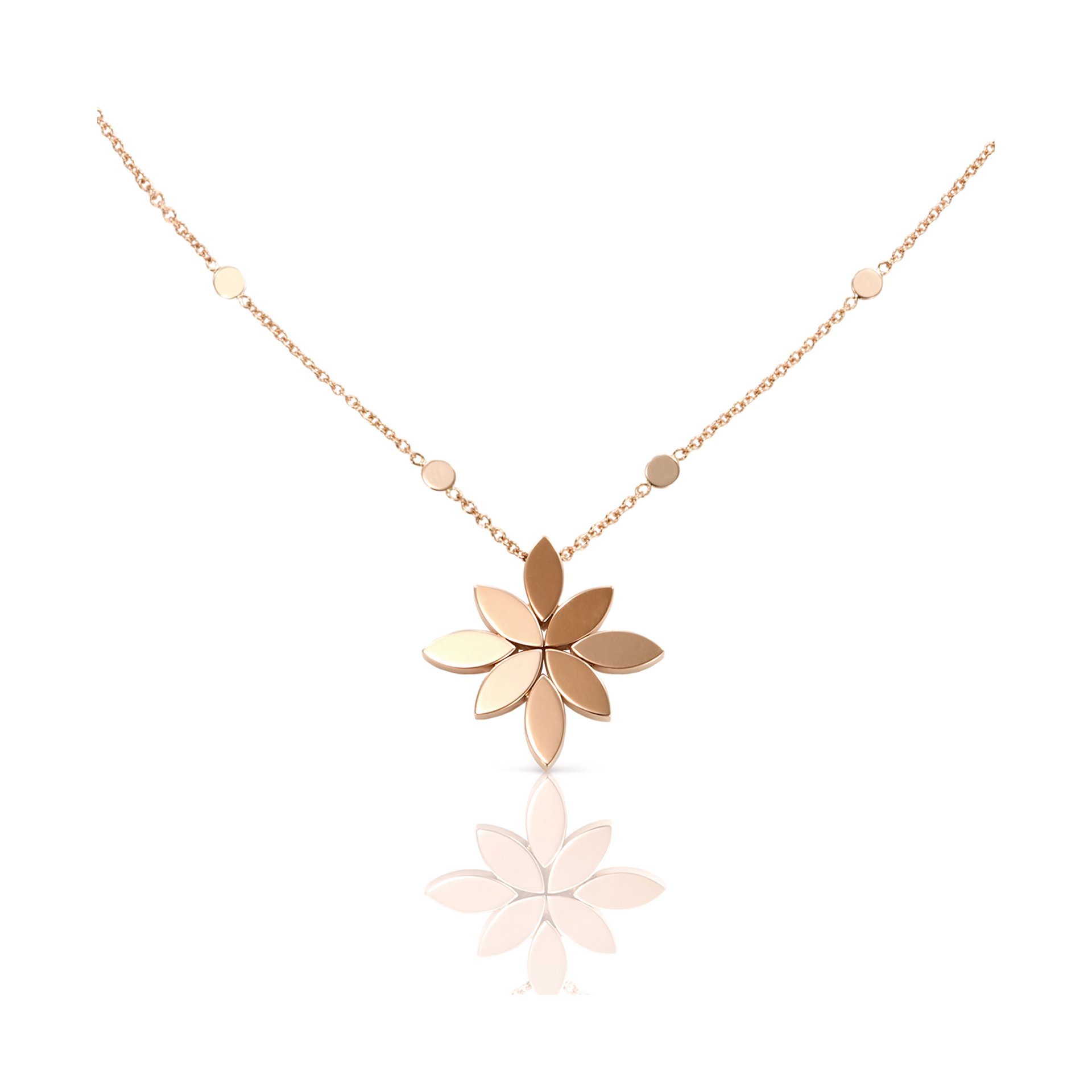 Pasquale Bruni Ghirlanda Luce Di Loto necklace in 18k Rose Gold, reference 16700R