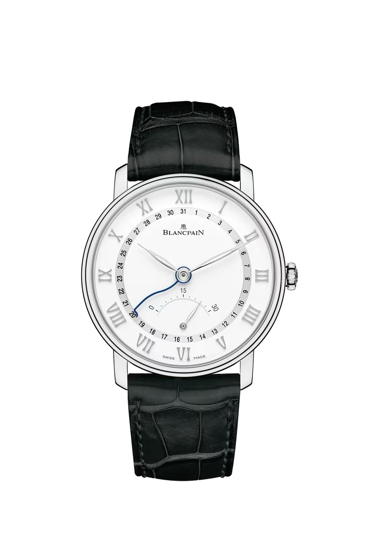 Blancpain Villeret Ultraplate 40 mm with steel case and white dial, reference 6653Q-1127-55B