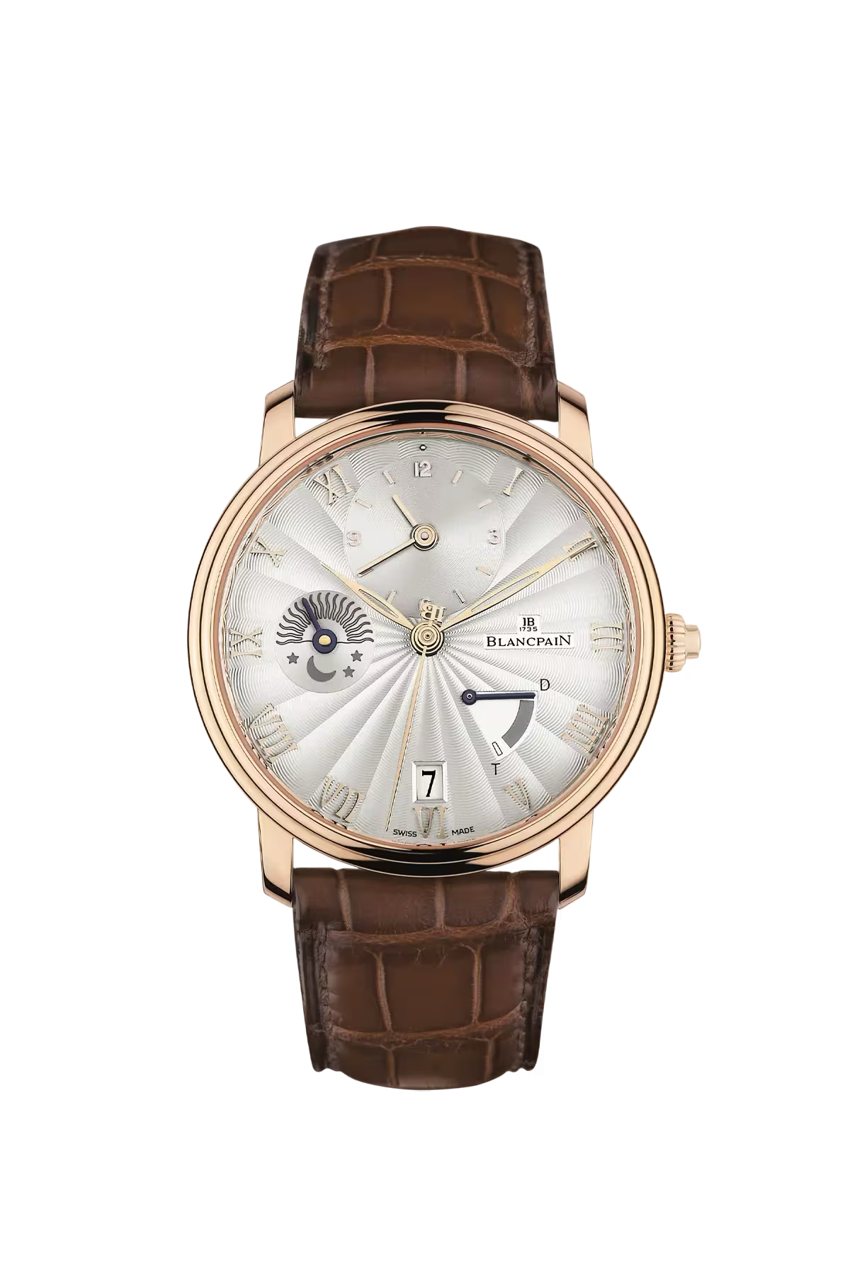 Blancpain Villeret Half-Time Demi-Savonnette 40 mm with red gold case and opaline dial, reference 6665-3642-55B