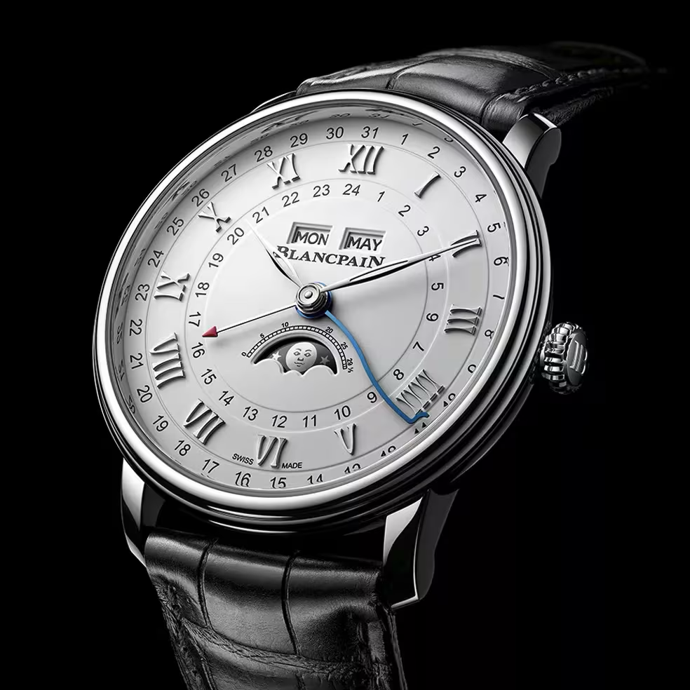 Villeret Quantième Complet Phases de Lune GMT