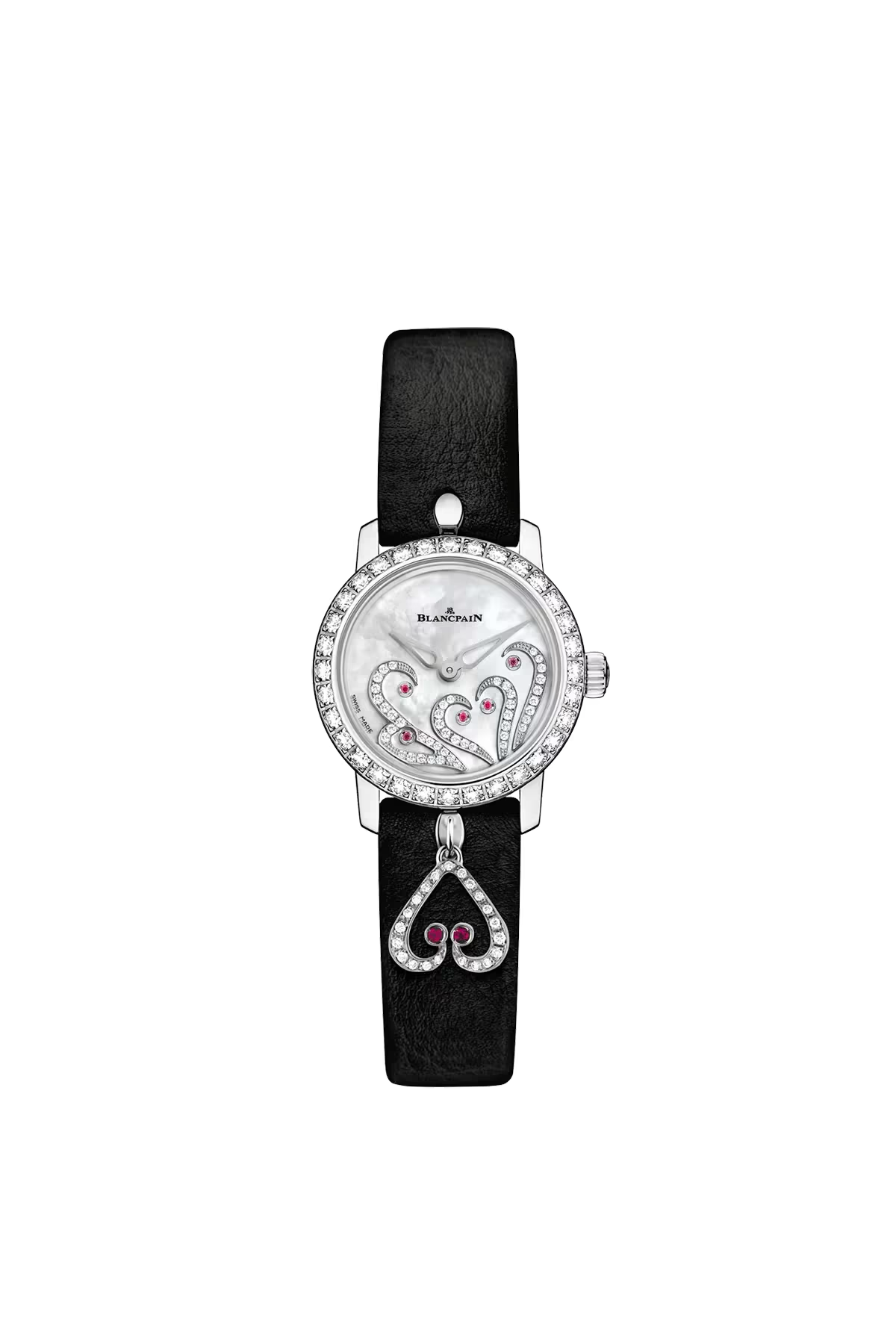 Blancpain Ladybird Ultraplate 21.5 mm with white gold case and diamond-set mother-of-pearl dial, reference 0063B-1954-63A
