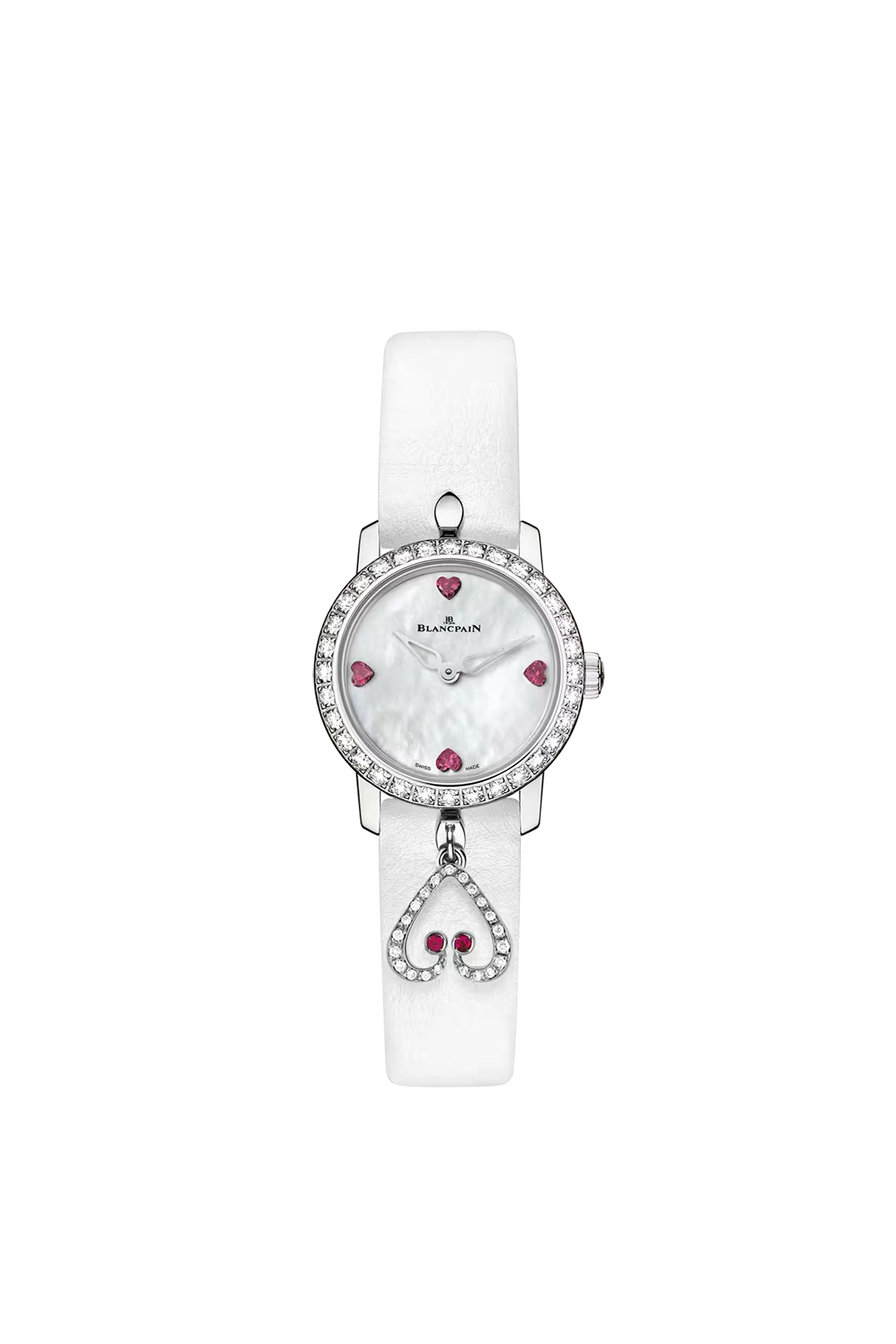Blancpain Ladybird Ultraplate 21.5 mm with white gold case and white dial, reference 0063-1997-58A