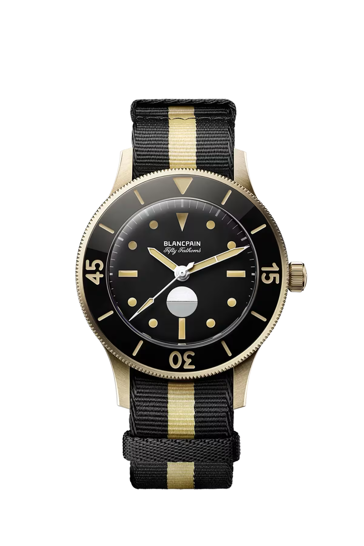 Blancpain Fifty Fathoms 70th Act 3 41.3 mm with bronze gold case and black dial, reference 5901-5630-NANA