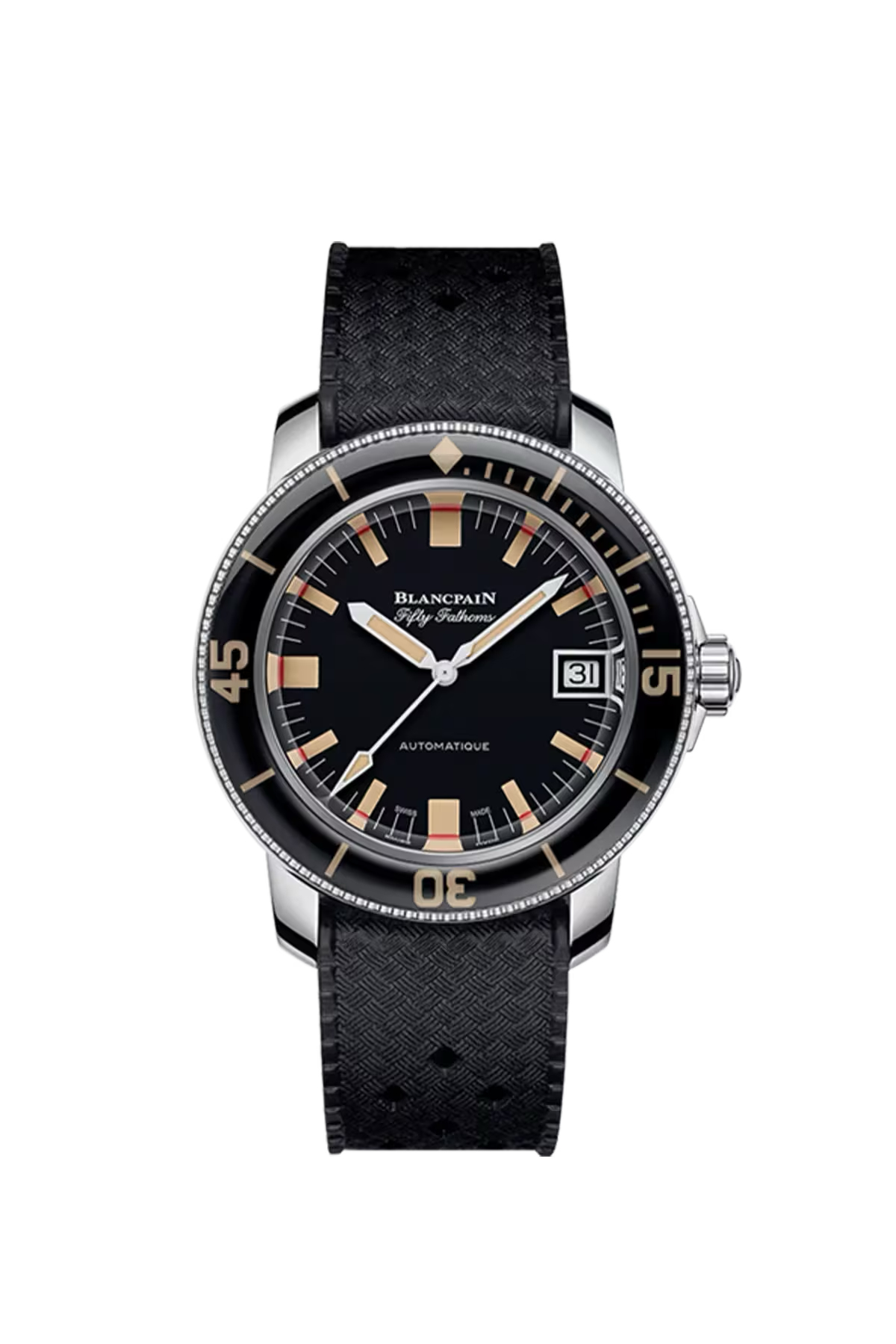 Blancpain Fifty Fathoms Barakuda 40.3 mm with steel case and black dial, reference 5008B-1130-B52A