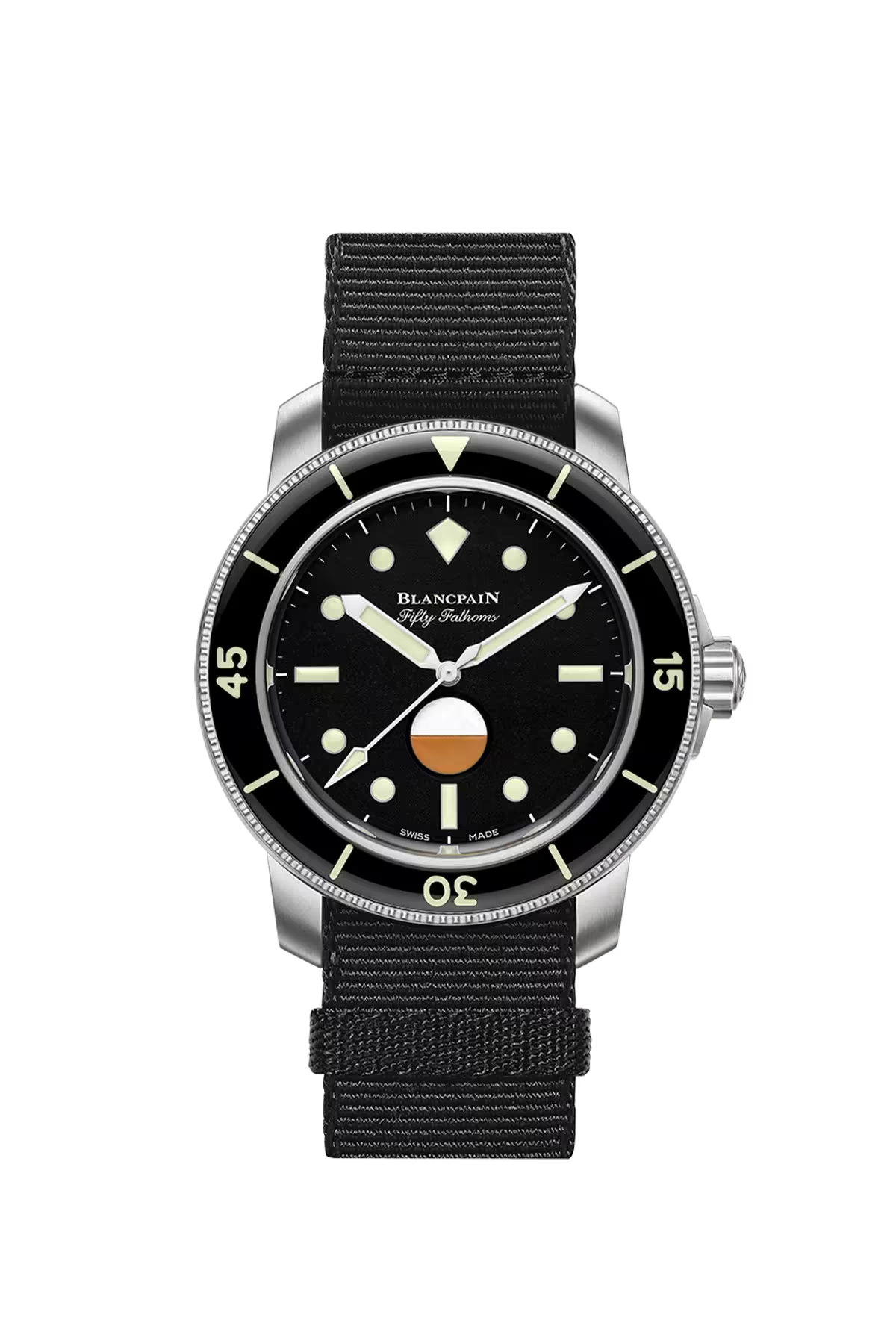 Blancpain Fifty Fathoms MIL-SPEC Hodinkee 40.3 mm with steel case and black dial, reference 5008-11B30-NABA