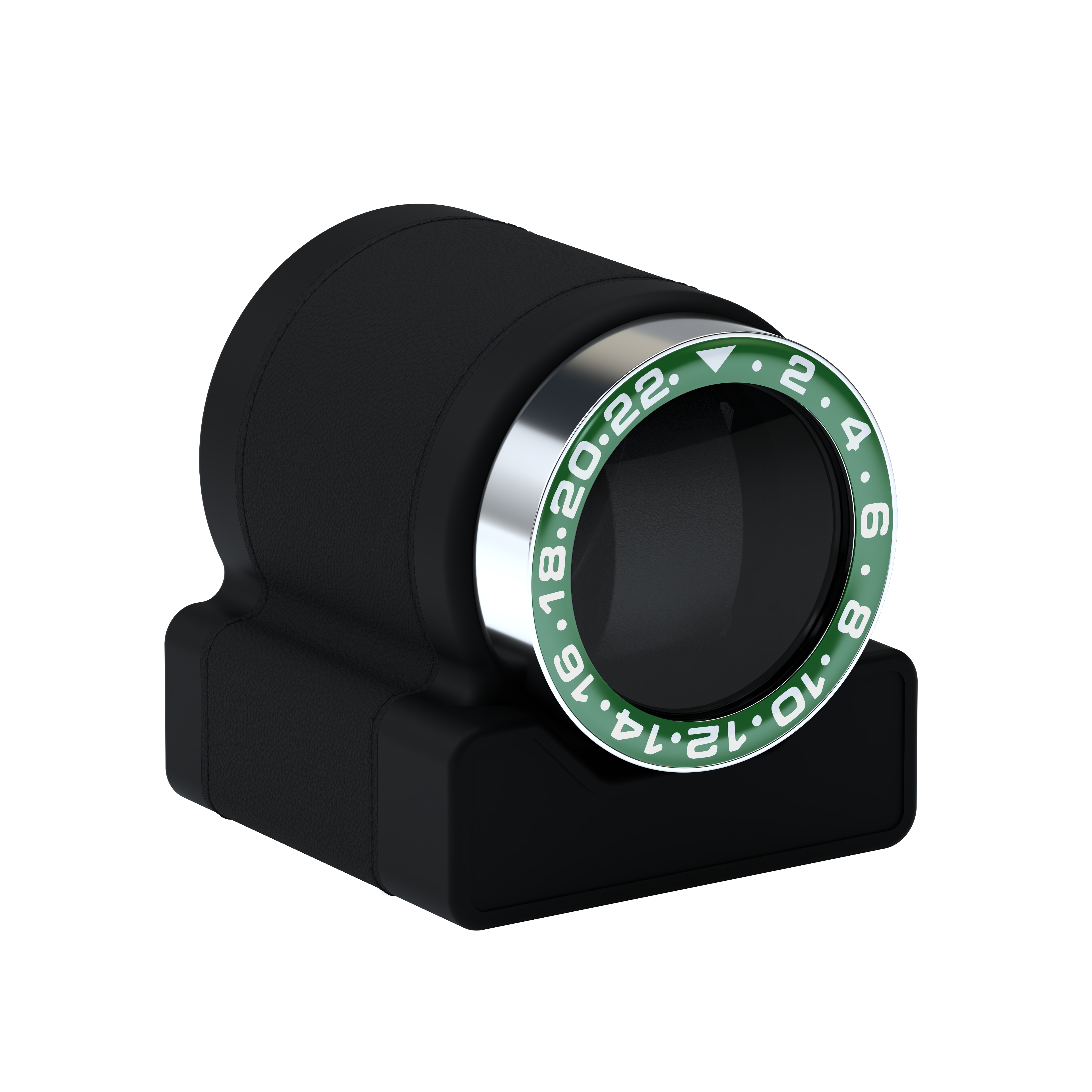 Rotor One Intense Black leather automatic watch winder