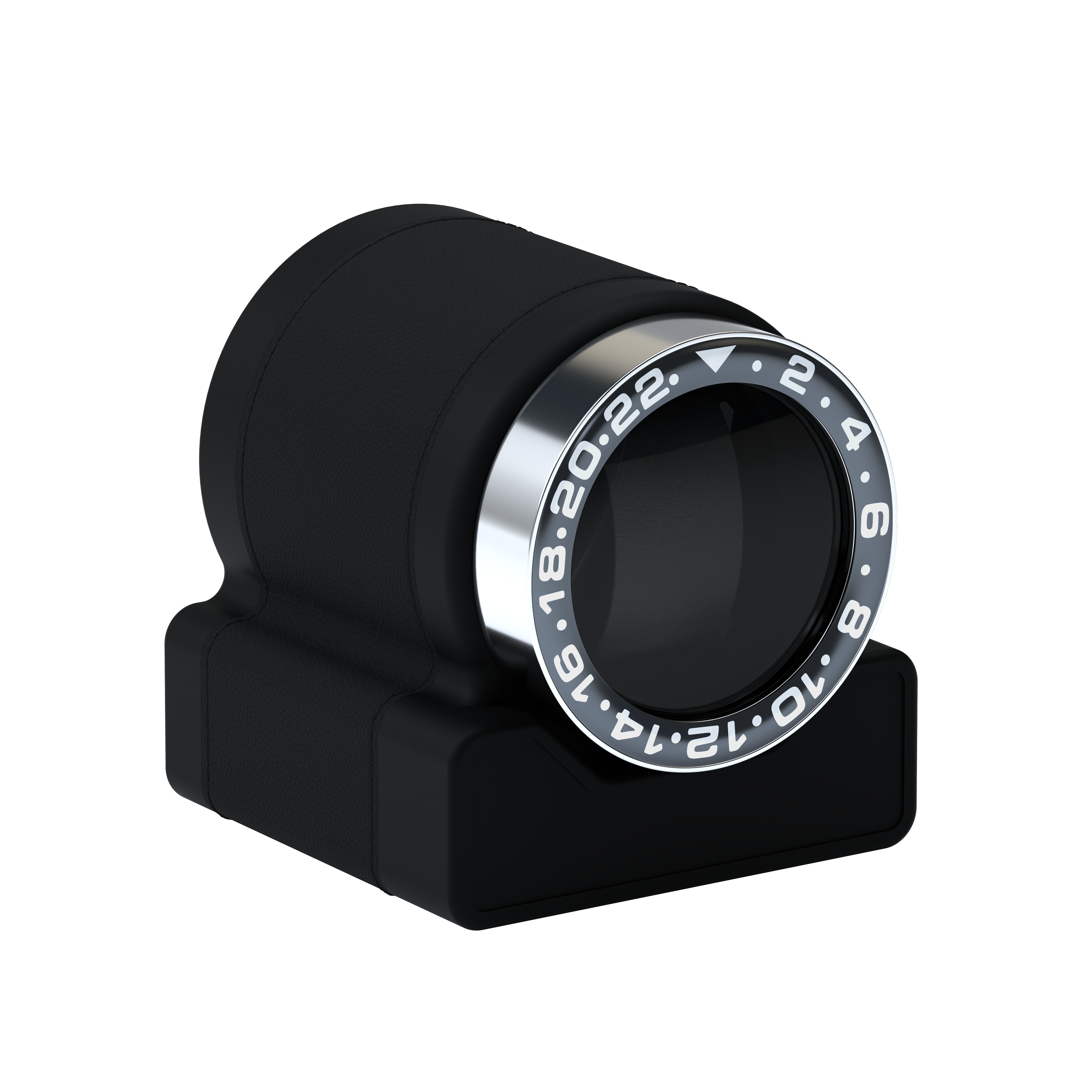 Rotor One Intense Black leather automatic watch winder
