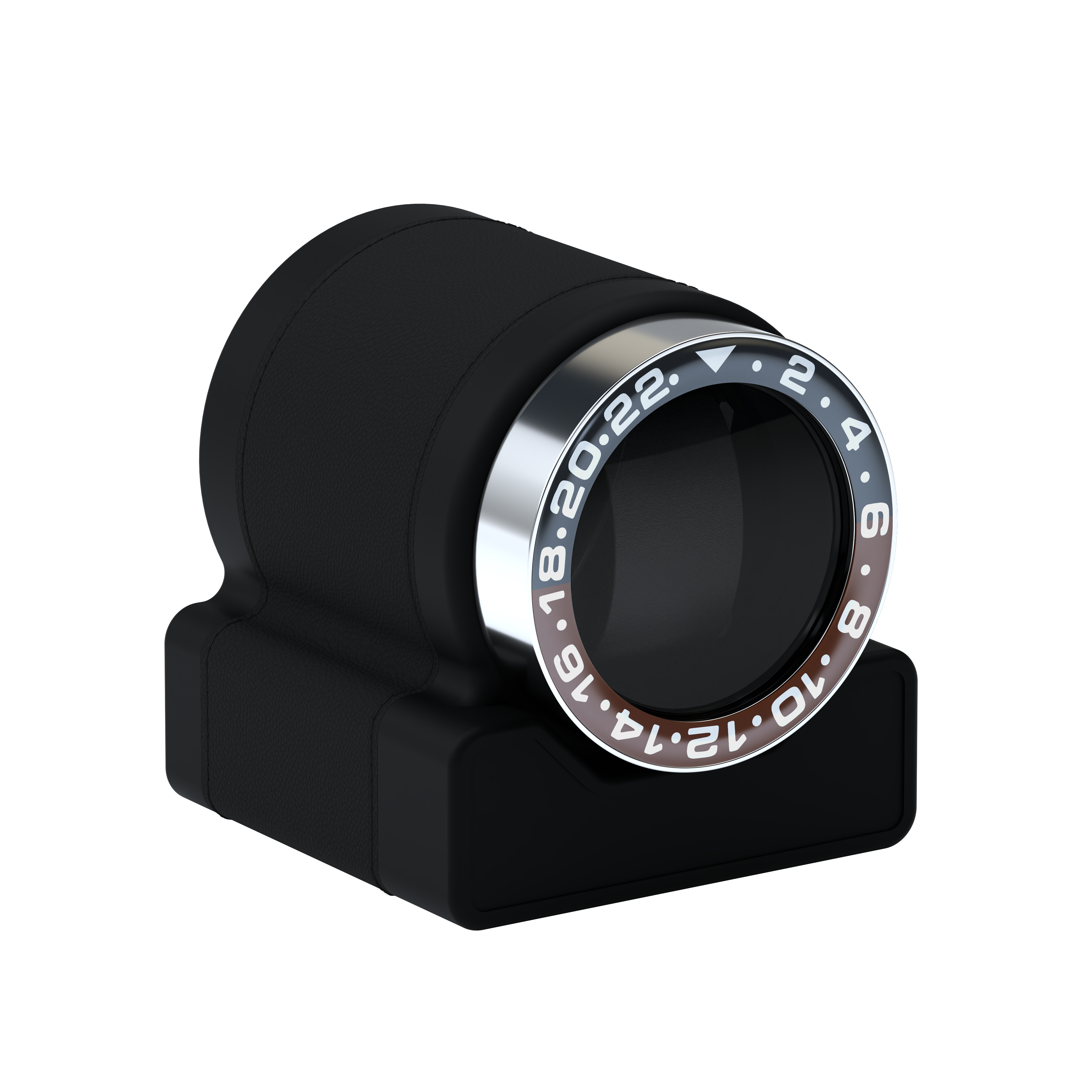 Rotor One Intense Black leather automatic watch winder
