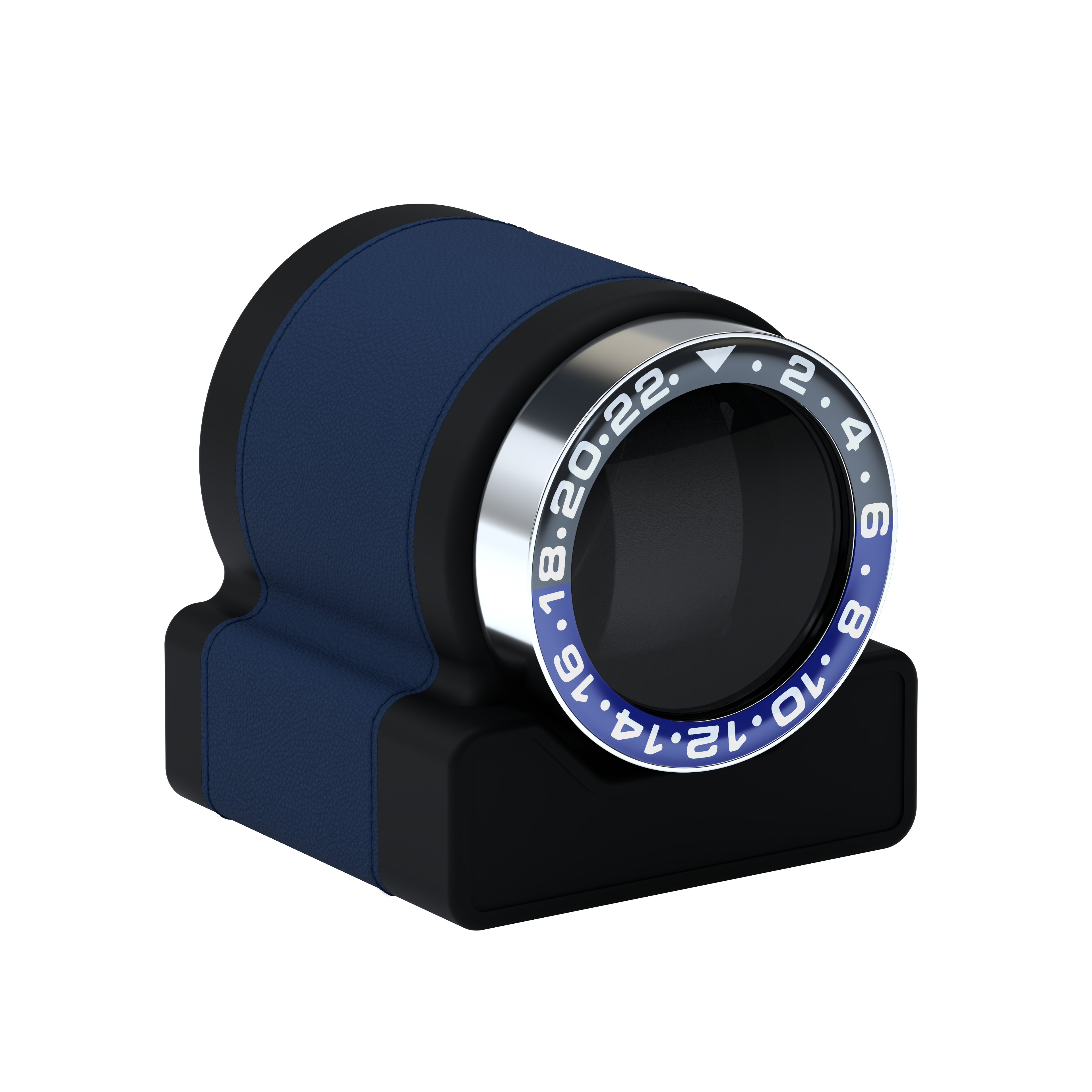 Rotor One Midnight Blue leather automatic watch winder