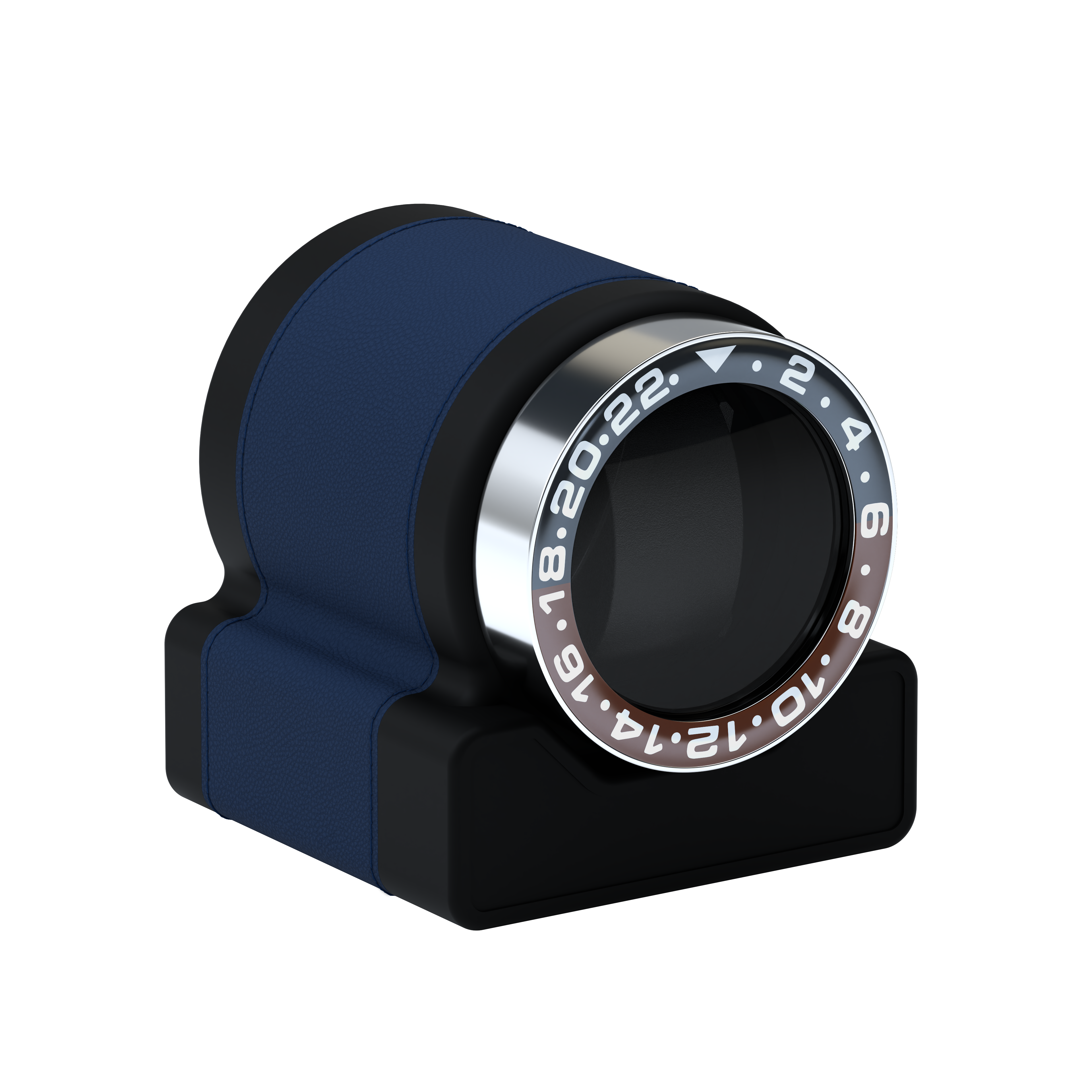 Rotor One Midnight Blue leather automatic watch winder