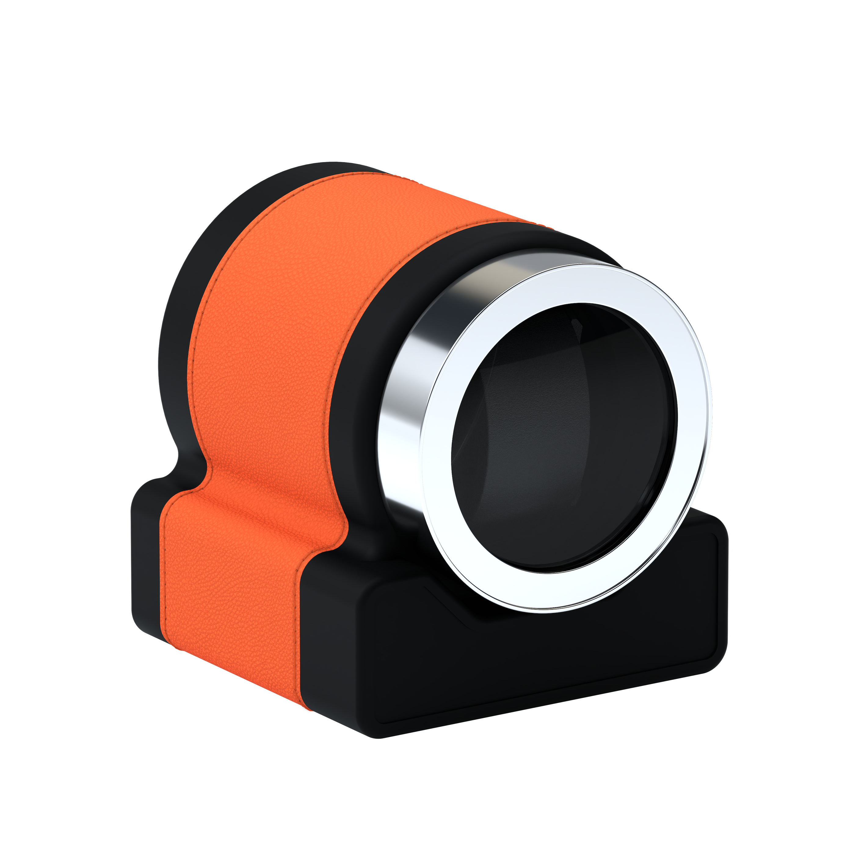 Rotor One Orange leather automatic watch winder