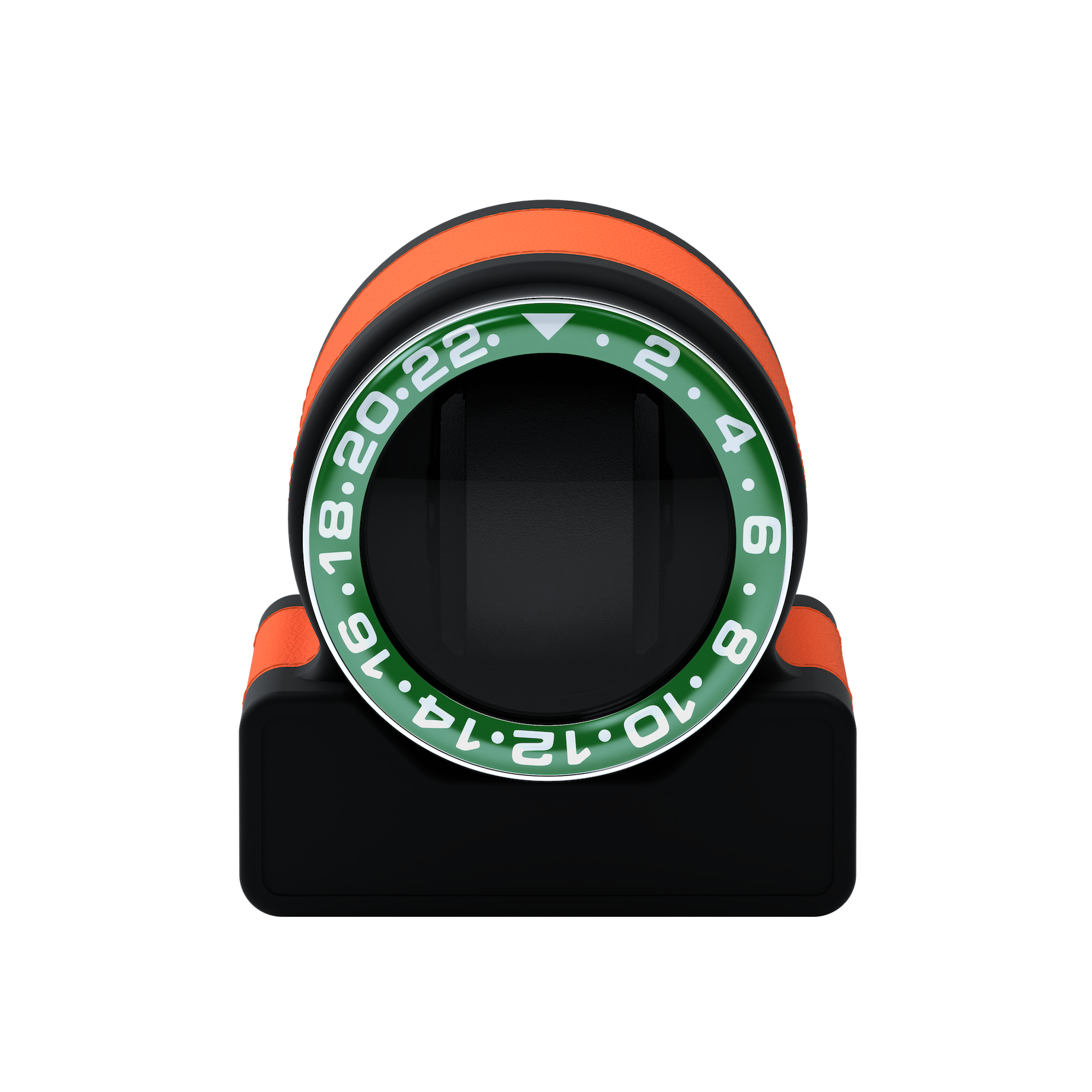 Rotor One Orange leather automatic watch winder