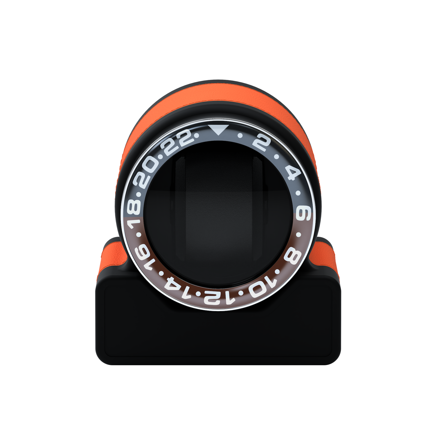 Rotor One Orange leather automatic watch winder