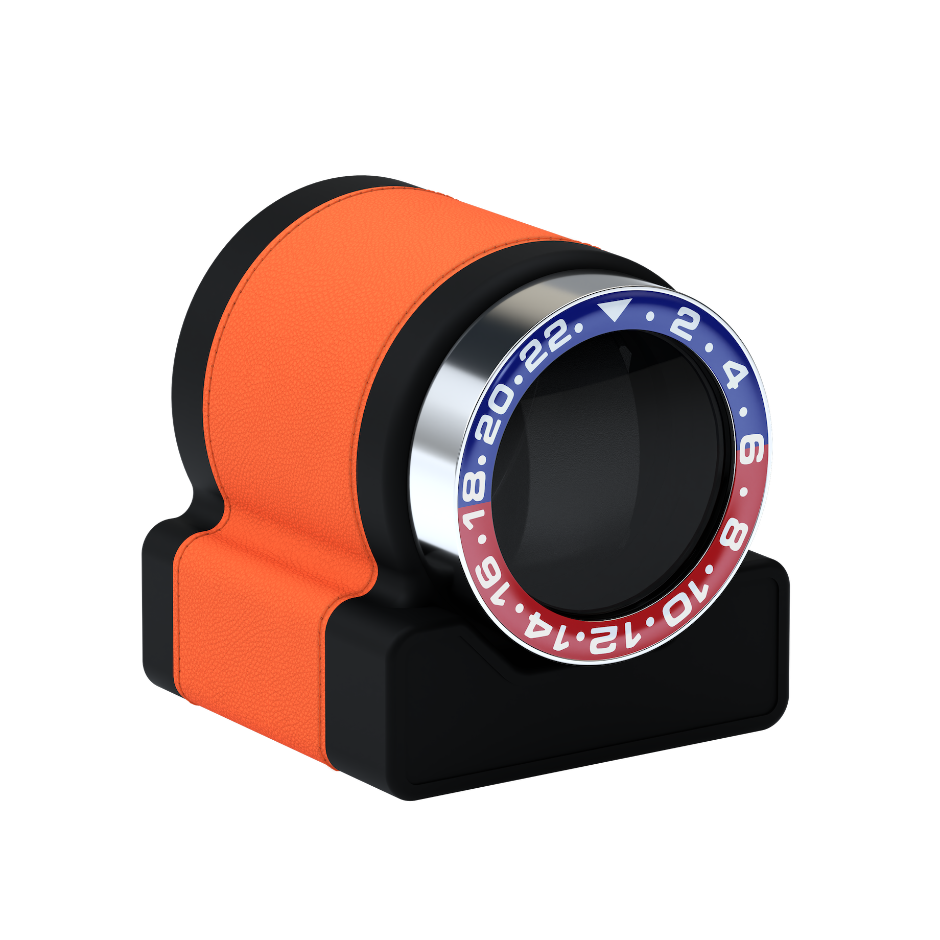 Rotor One Orange leather automatic watch winder