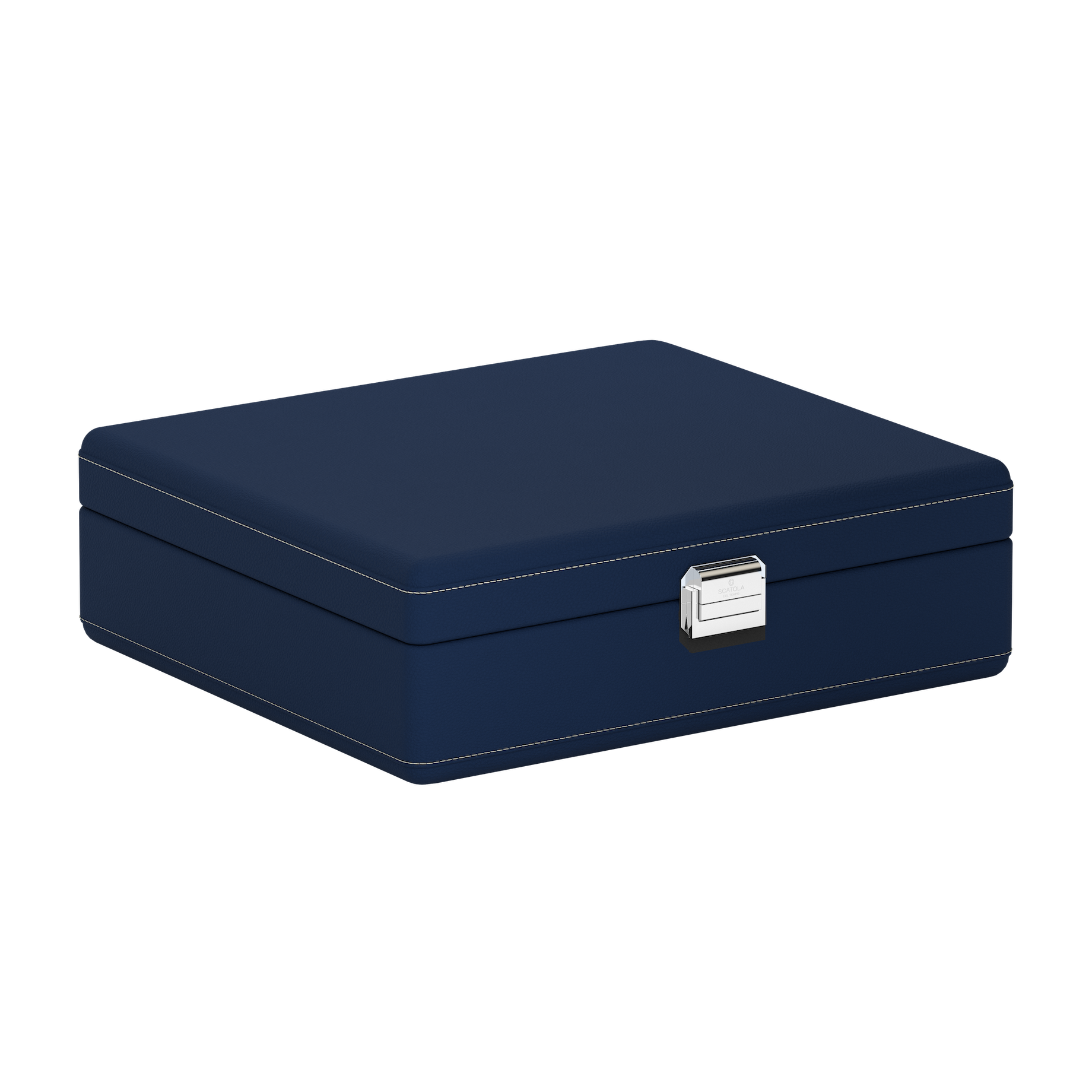 Valigetta 8 Midnight Blue / Cream leather watch box