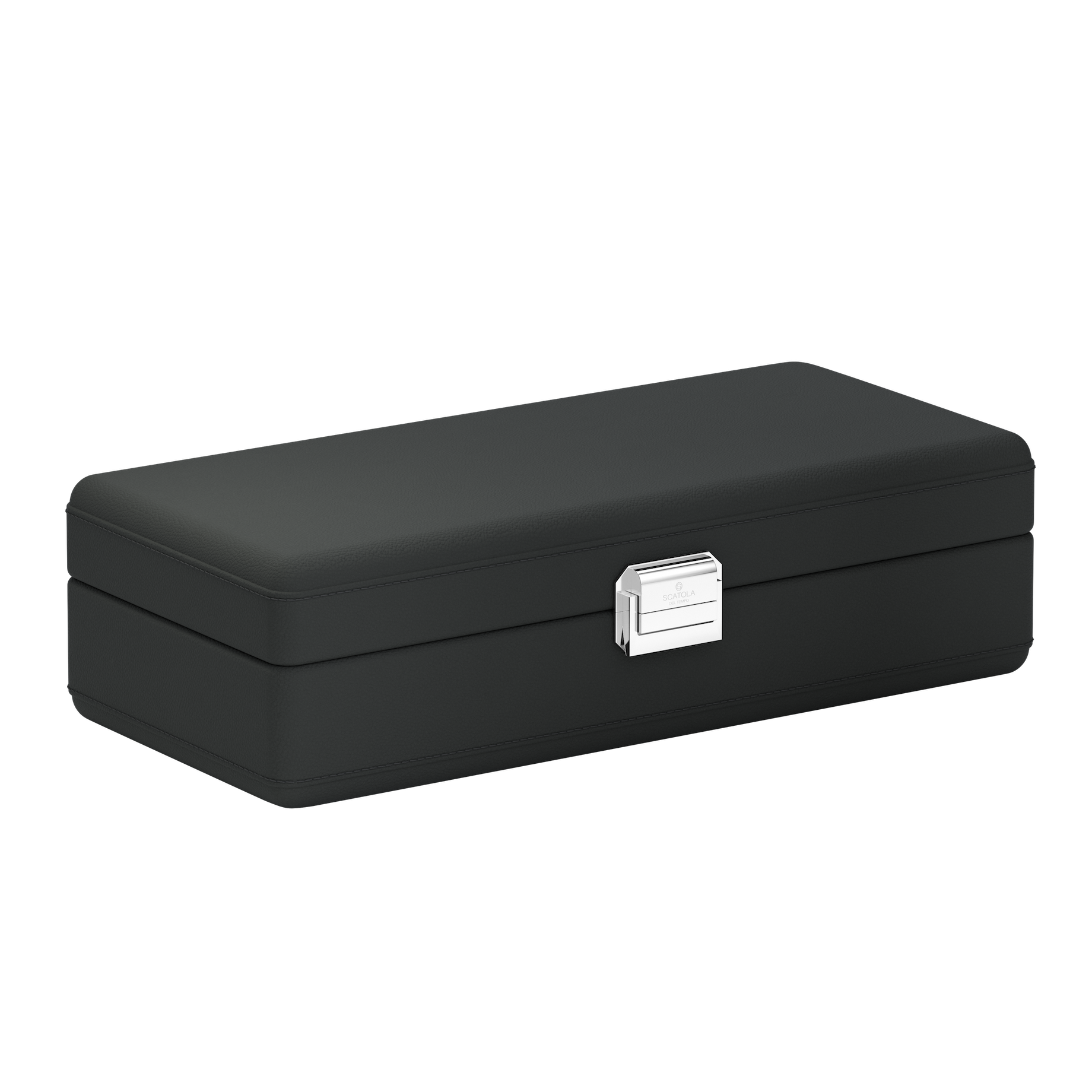 Valigetta 4 Slate Gray leather watch box