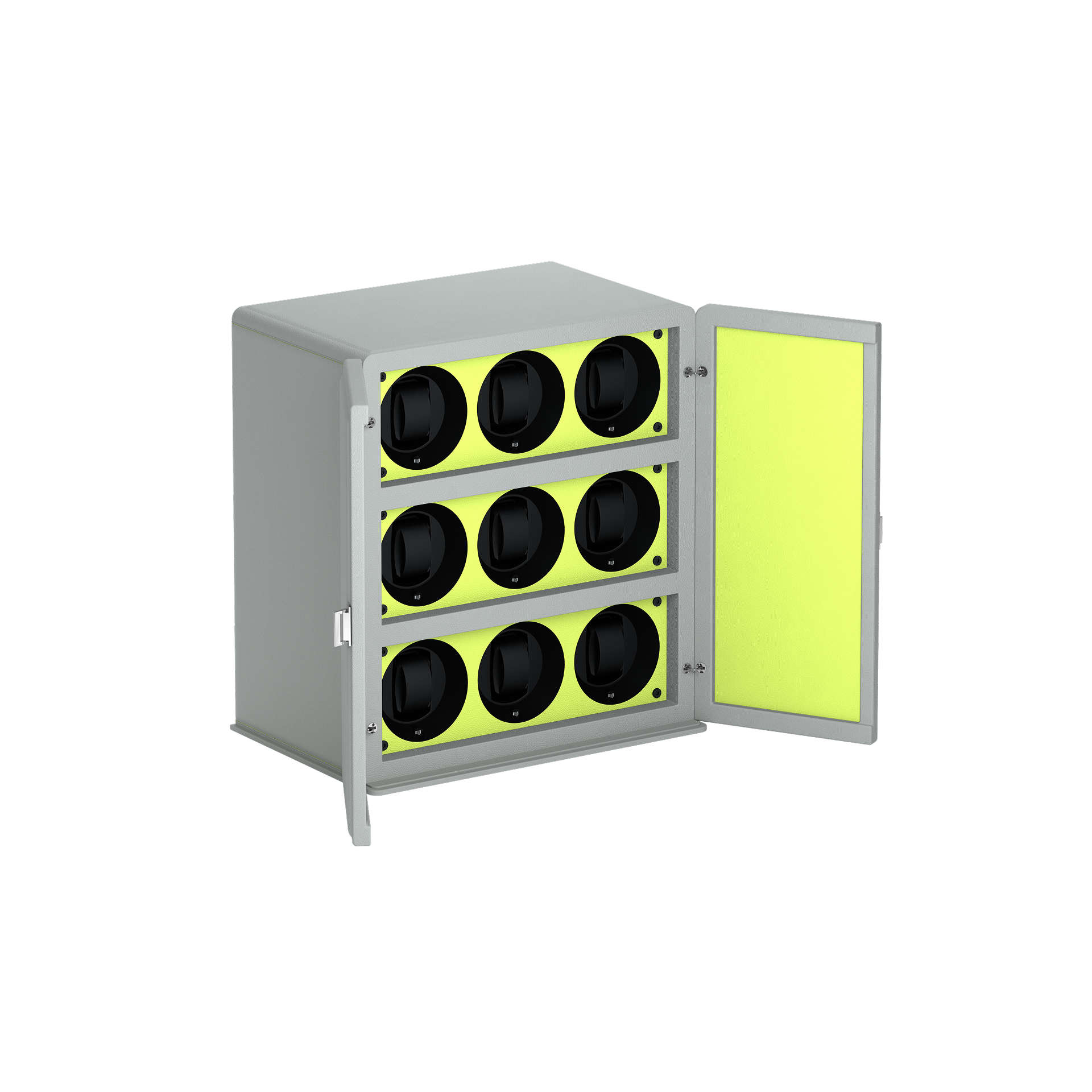 Rotore 9 Pearl Gray / Anise Green automatic watch winder cabinet