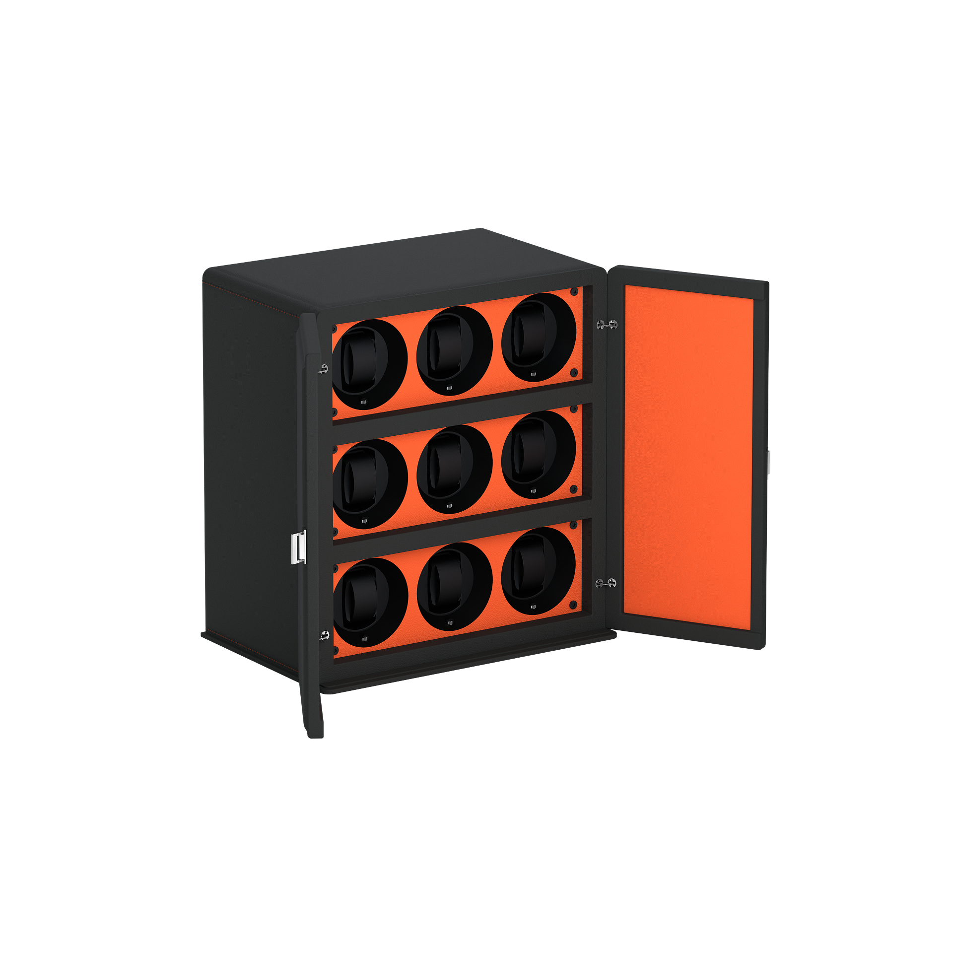 Rotore 9 Slate Gray / Orange automatic watch winder cabinet