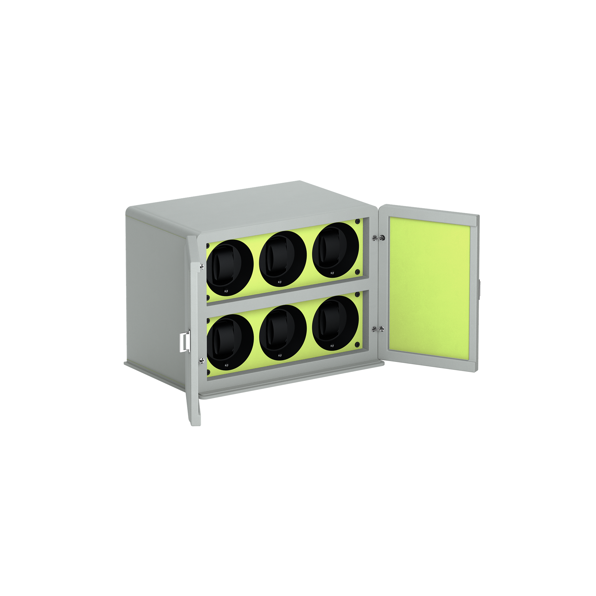 Rotore 6 Pearl Gray / Anise Green automatic watch winder cabinet