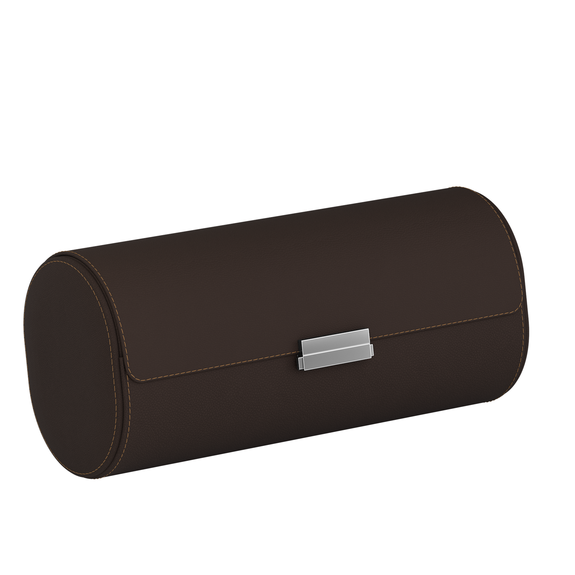 Pochette 4 Chocolate Brown / Chestnut leather watch roll