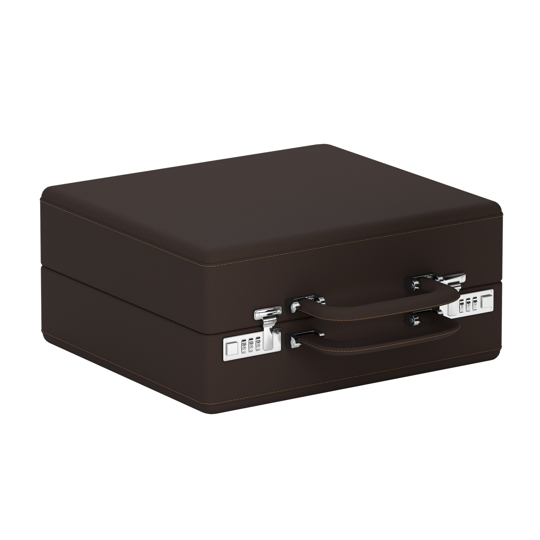 Valigetta 16 Chocolate Brown / Chestnut leather watch travel case