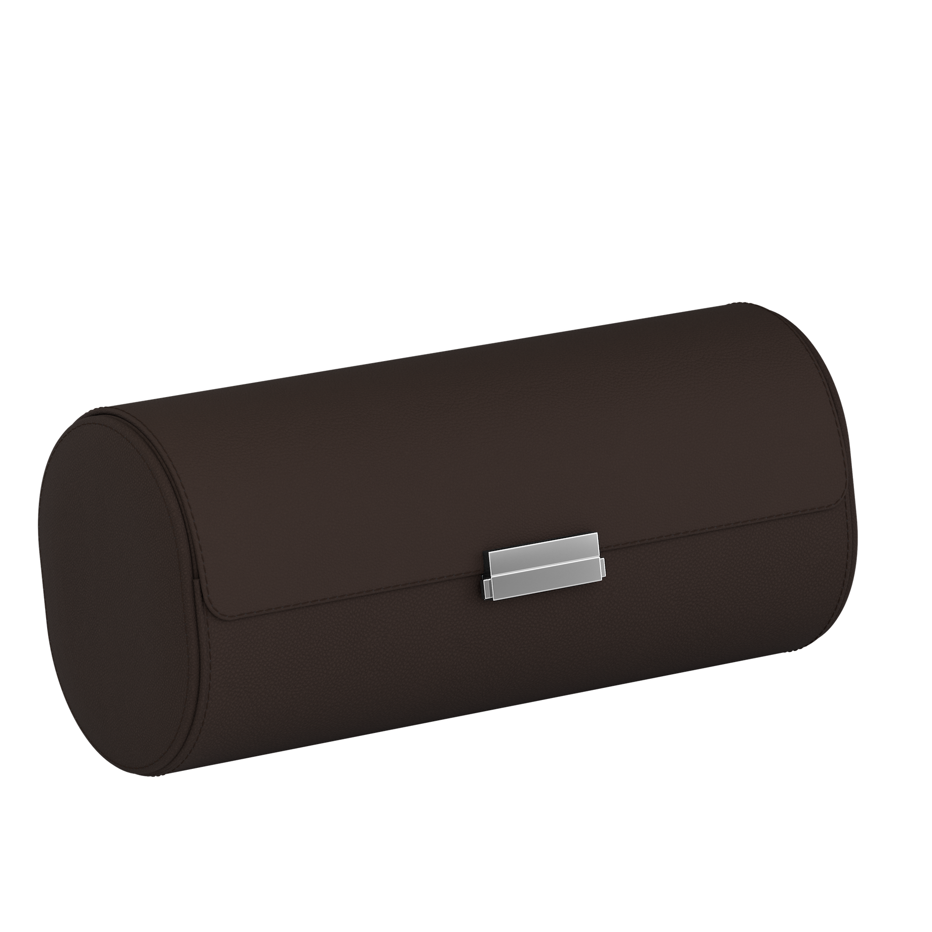 Pochette 4 Chocolate Brown leather watch roll