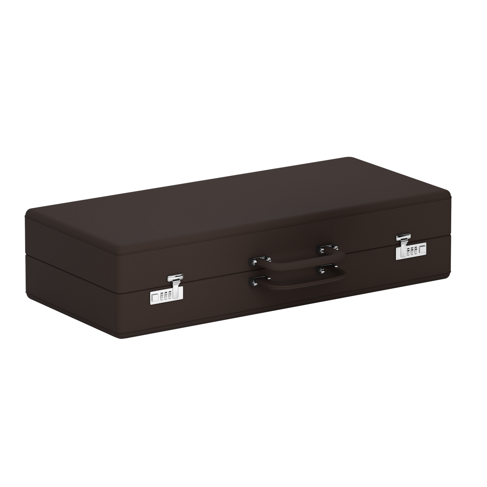 Valigetta 32 Chocolate Brown leather watch travel case