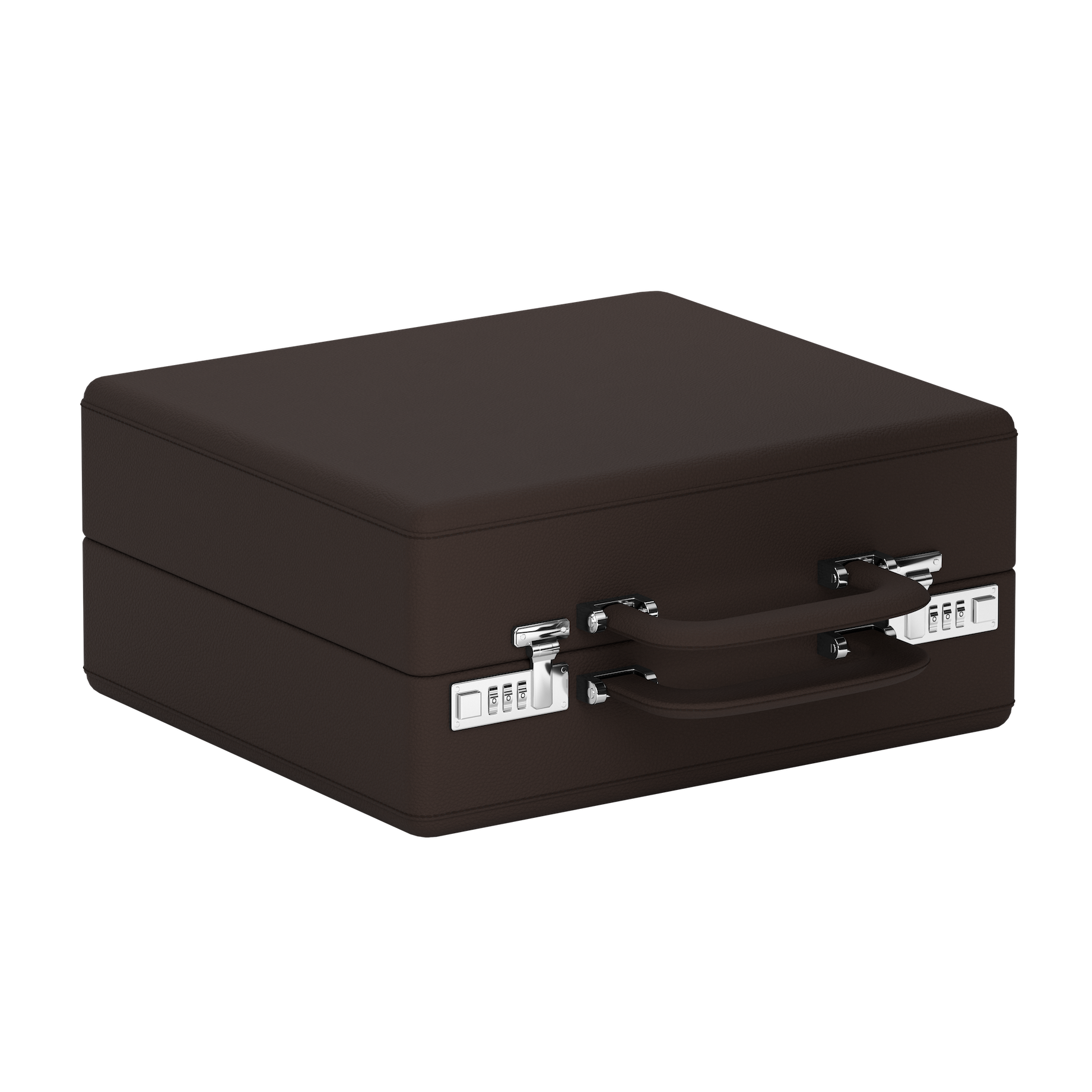 Valigetta 16 Chocolate Brown leather watch travel case