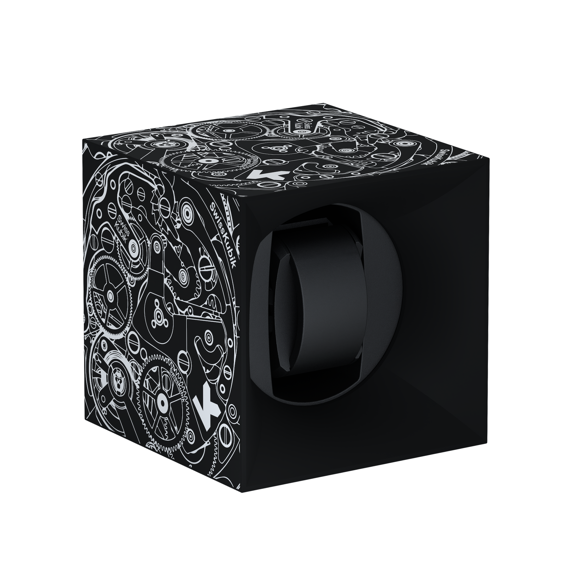 Black Soft Touch White Movement