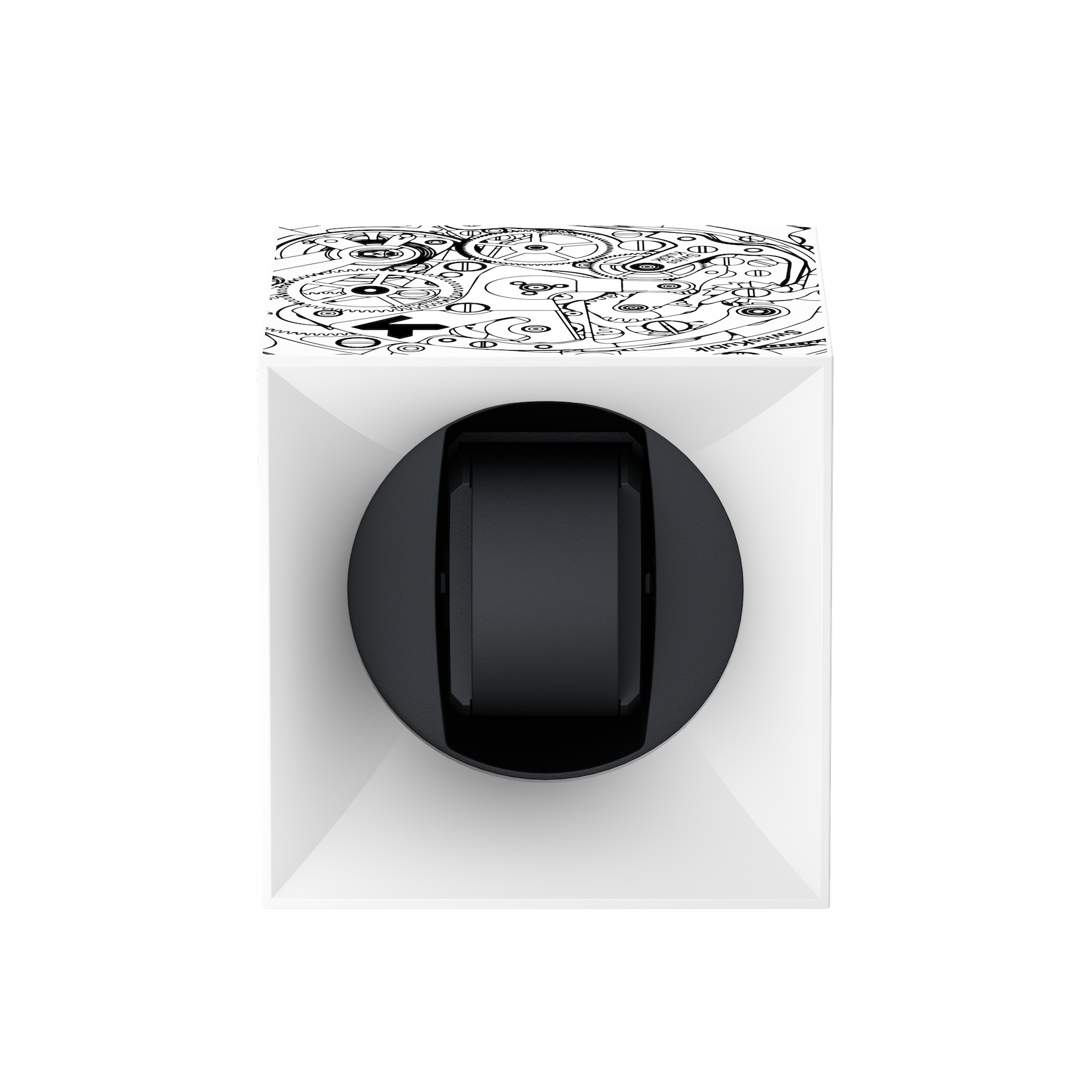 White Soft Touch Black Movement 1 watch