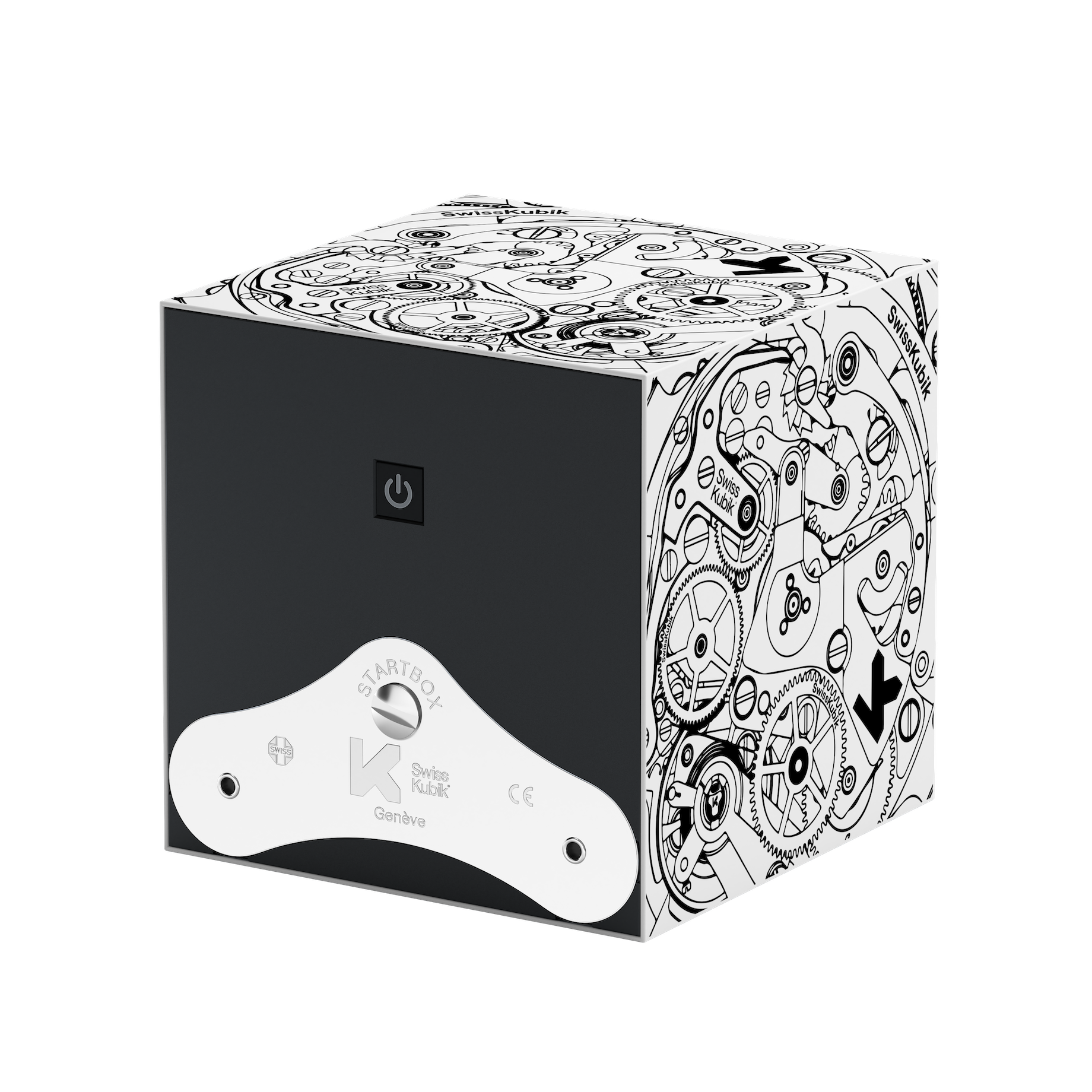 White Soft Touch Black Movement 1 watch