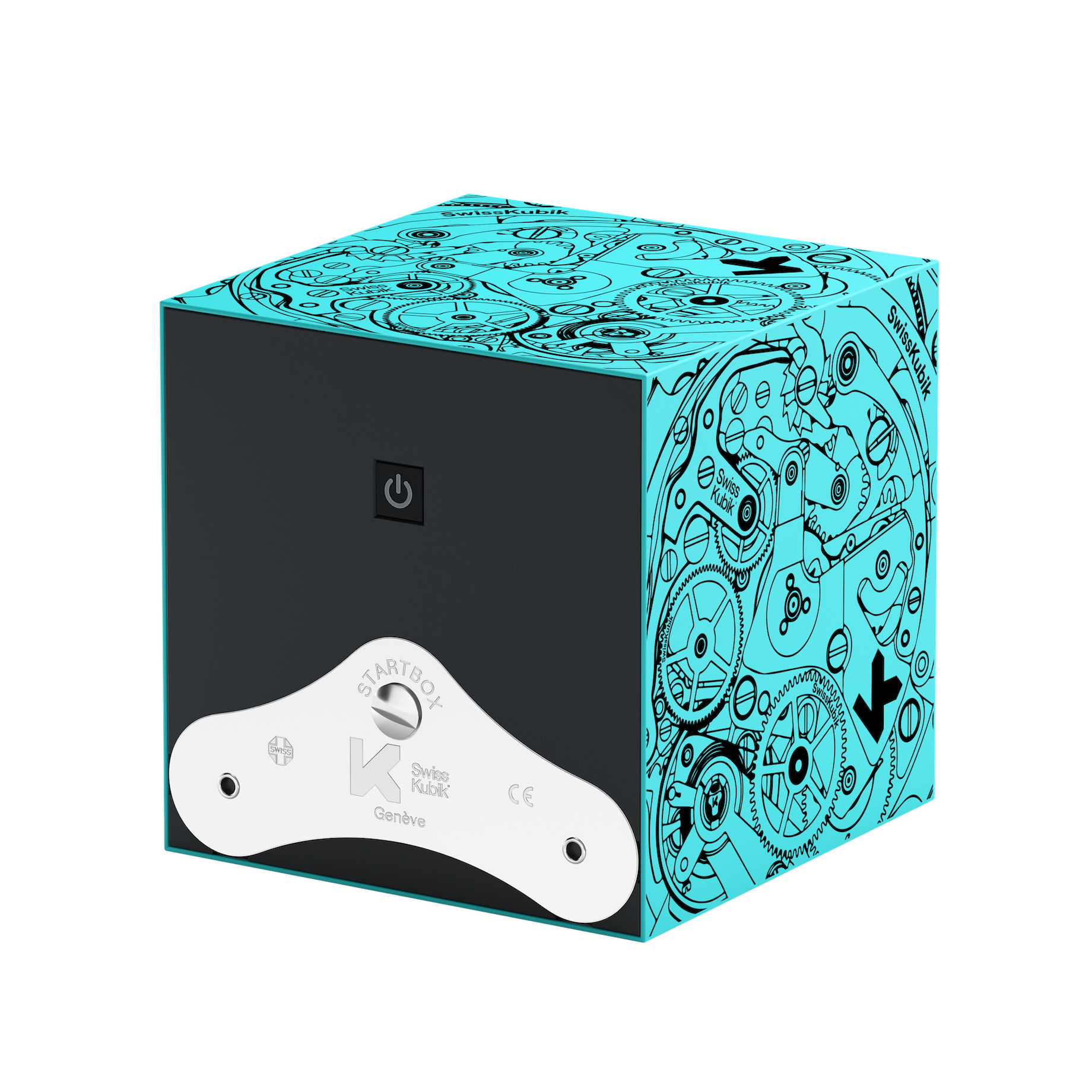 Turquoise Soft Touch Black Movement