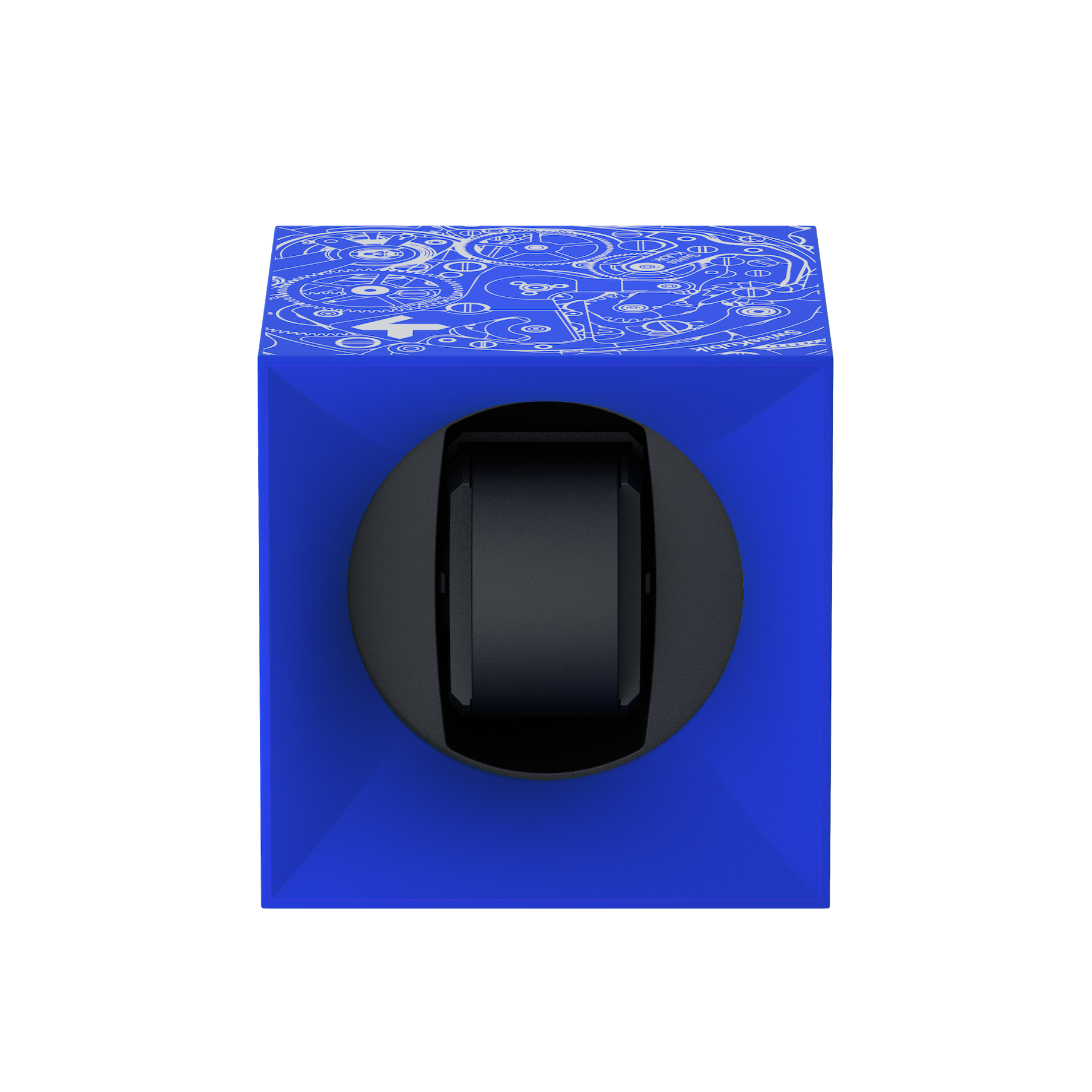 Blue Soft Touch White Movement