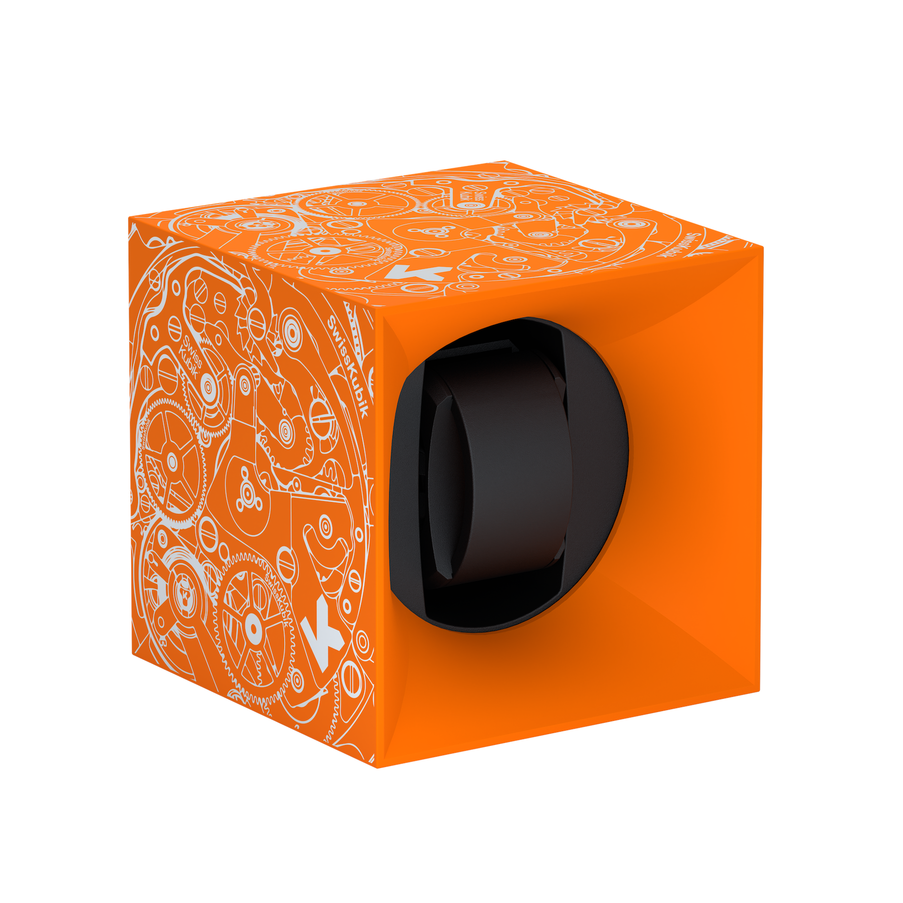 Orange Soft Touch White Movement