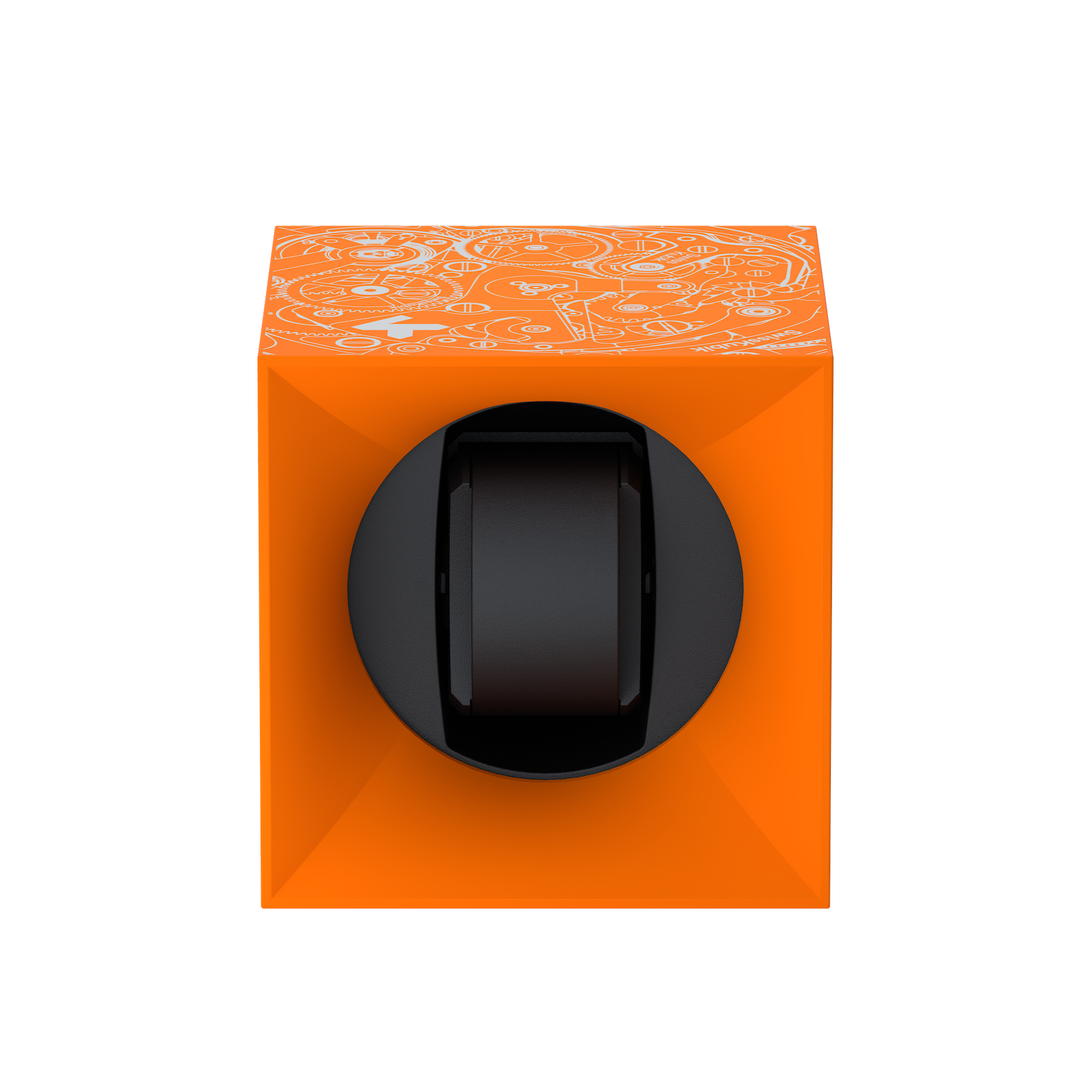 Orange Soft Touch White Movement