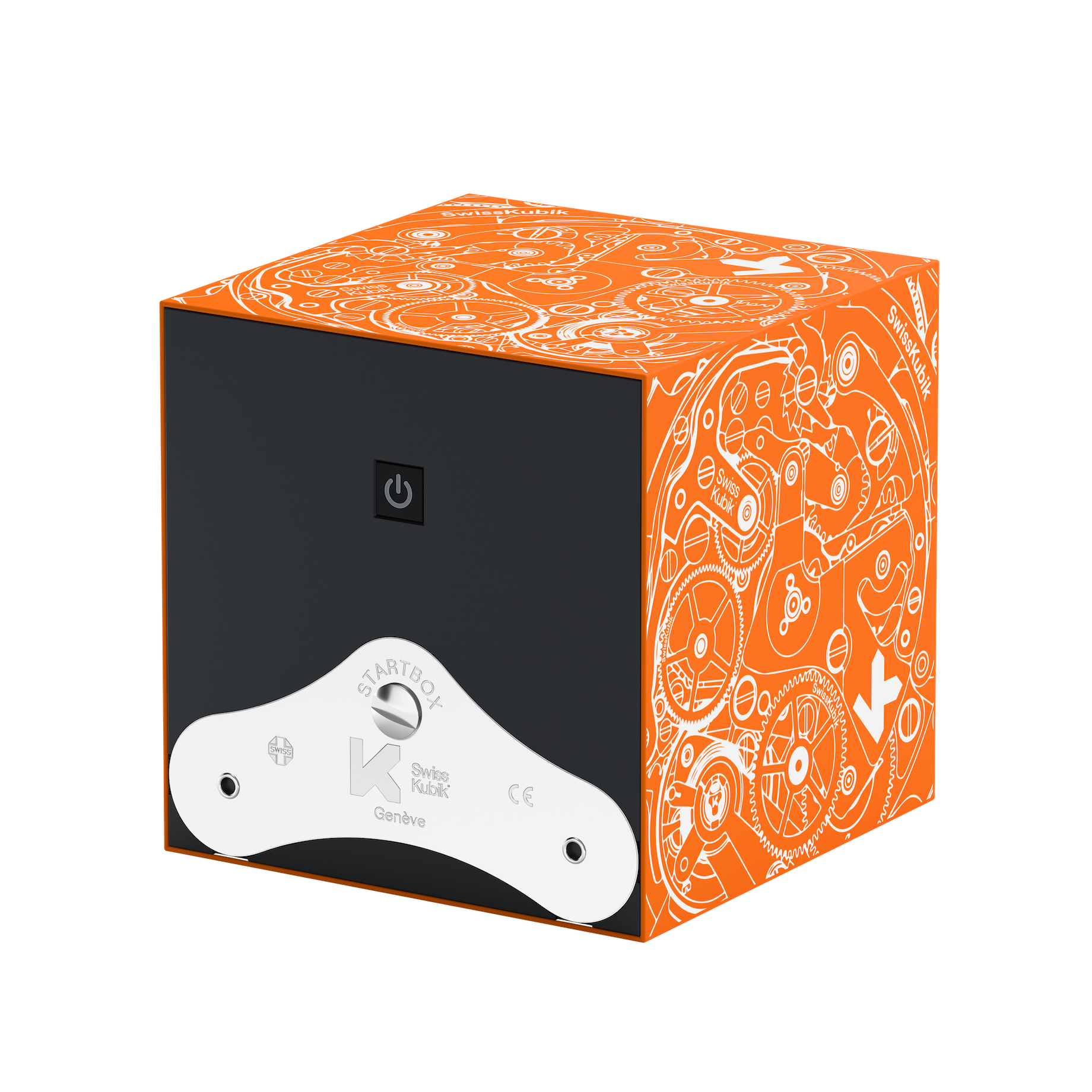 Orange Soft Touch White Movement