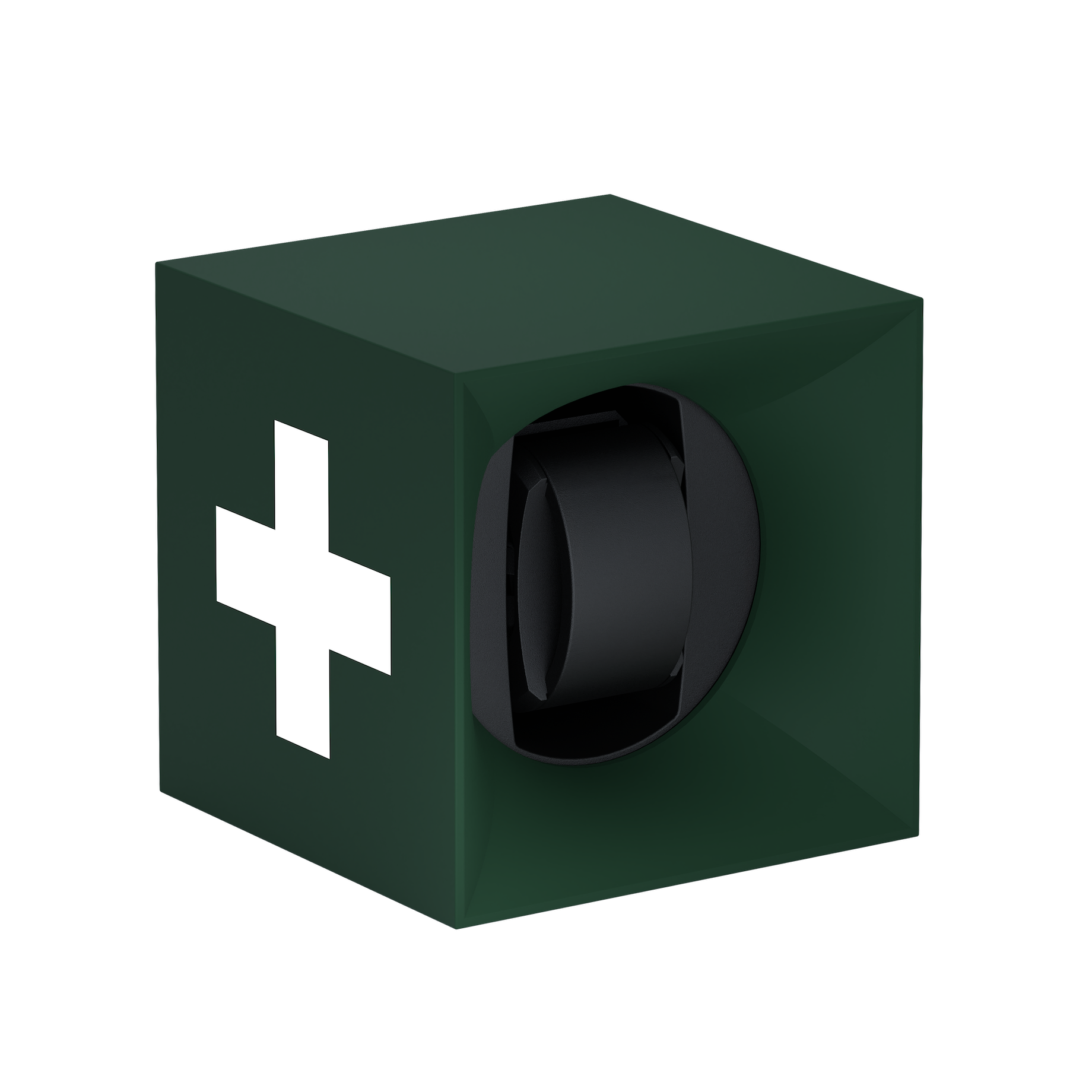 Green Soft Touch Swiss Cross