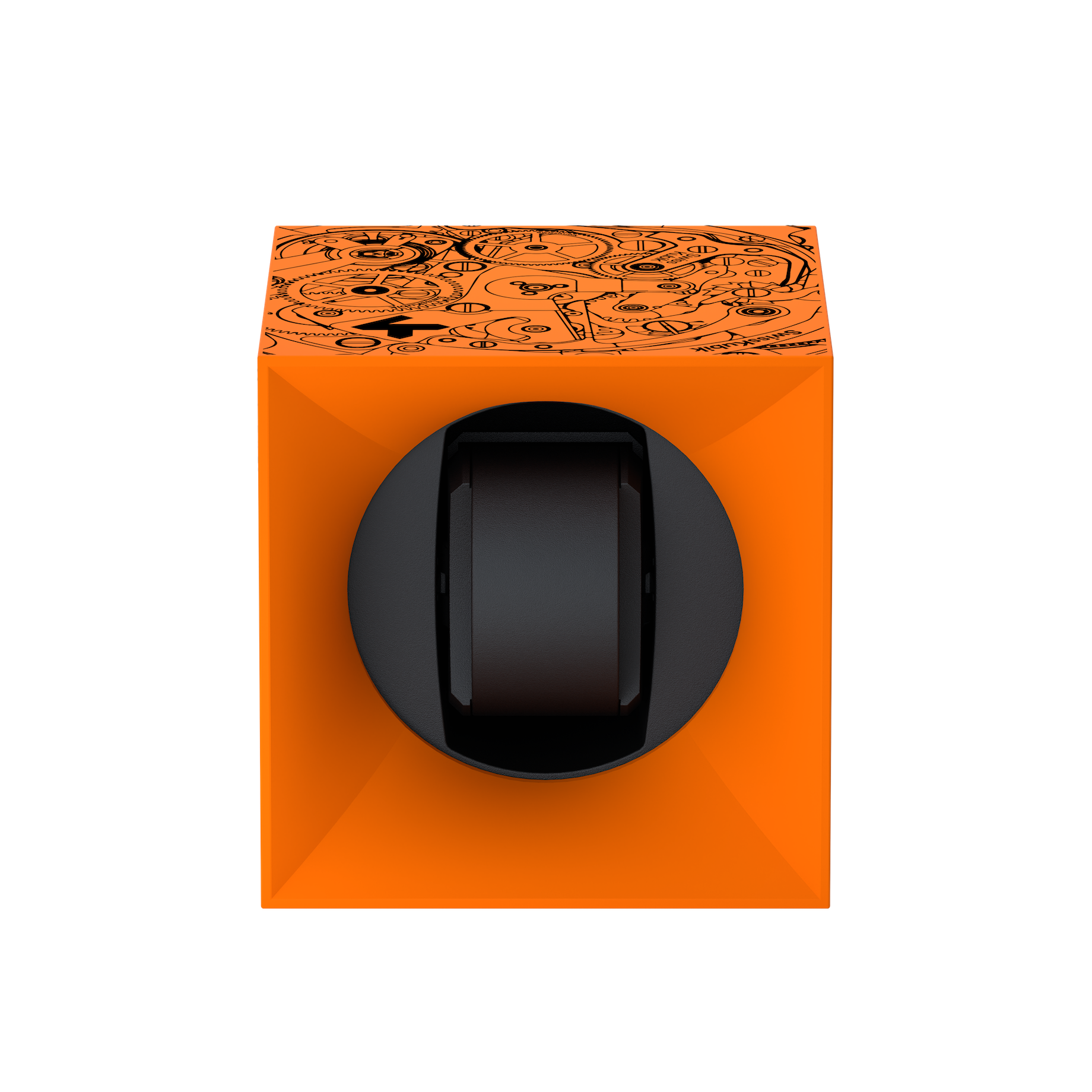 Orange Soft Touch Black Movement