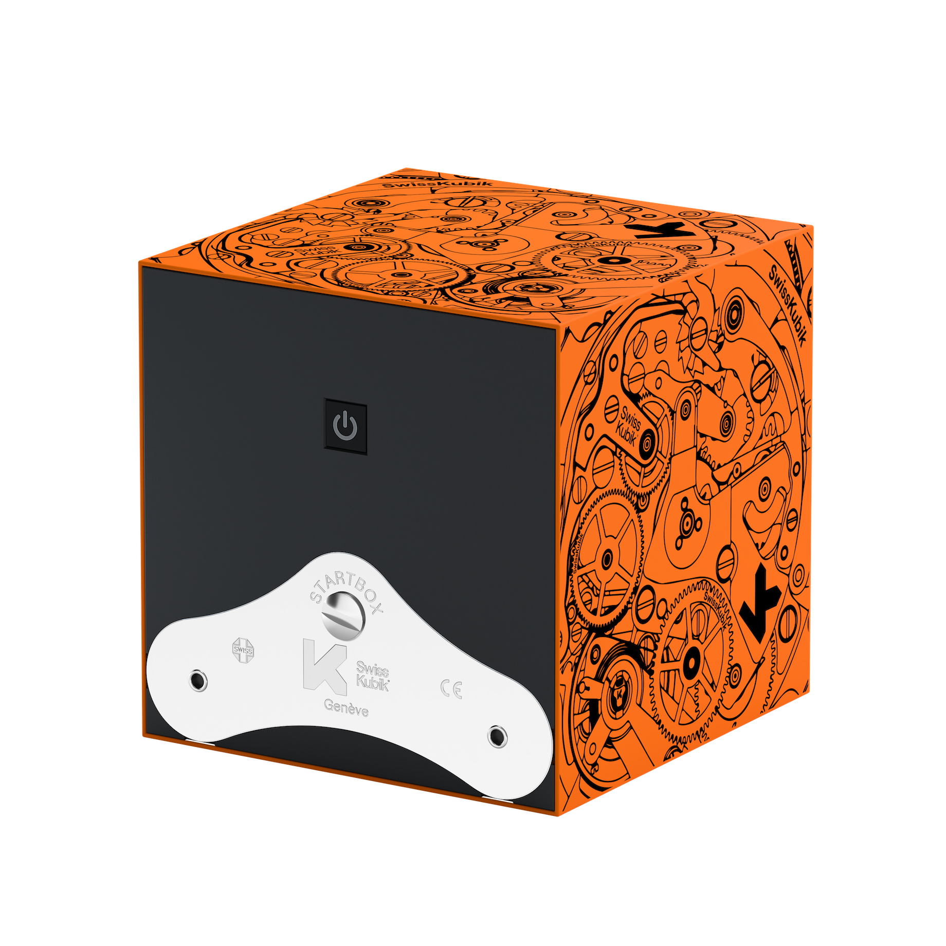 Orange Soft Touch Black Movement