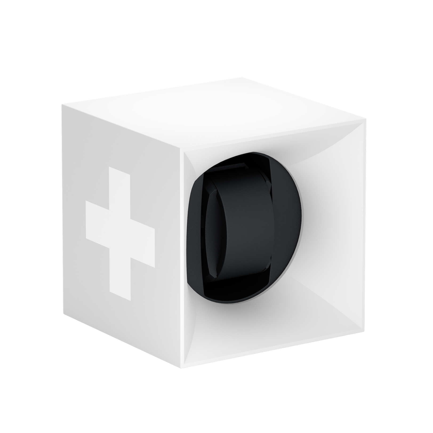 White Soft Touch Swiss Cross