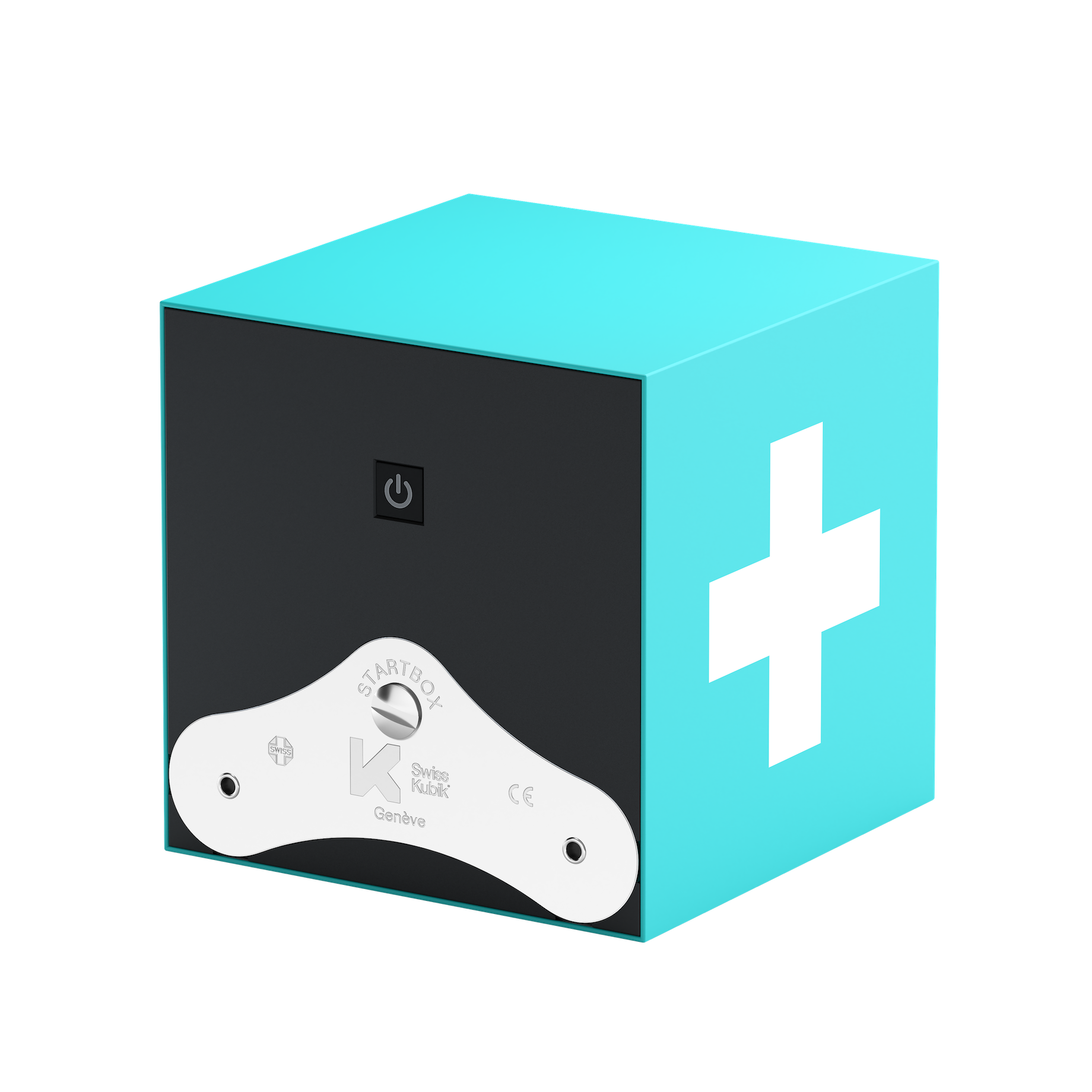 Turquoise Soft Touch Swiss Cross