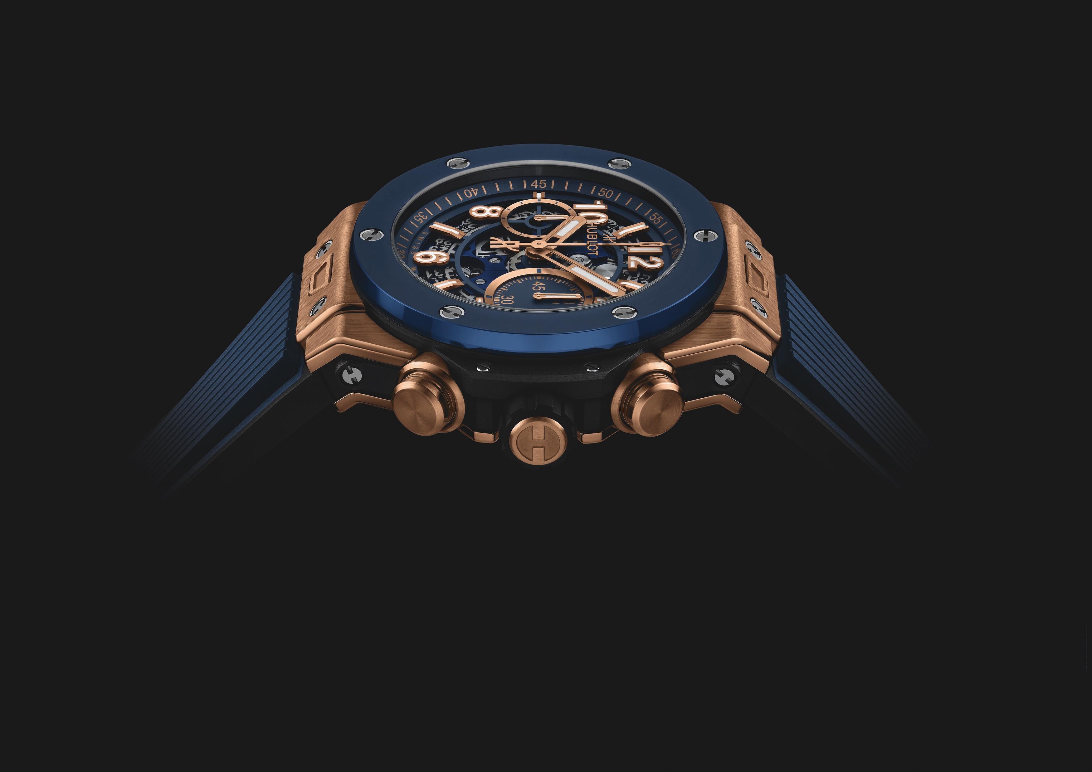 BIG BANG UNICO KING GOLD BLUE CERAMIC