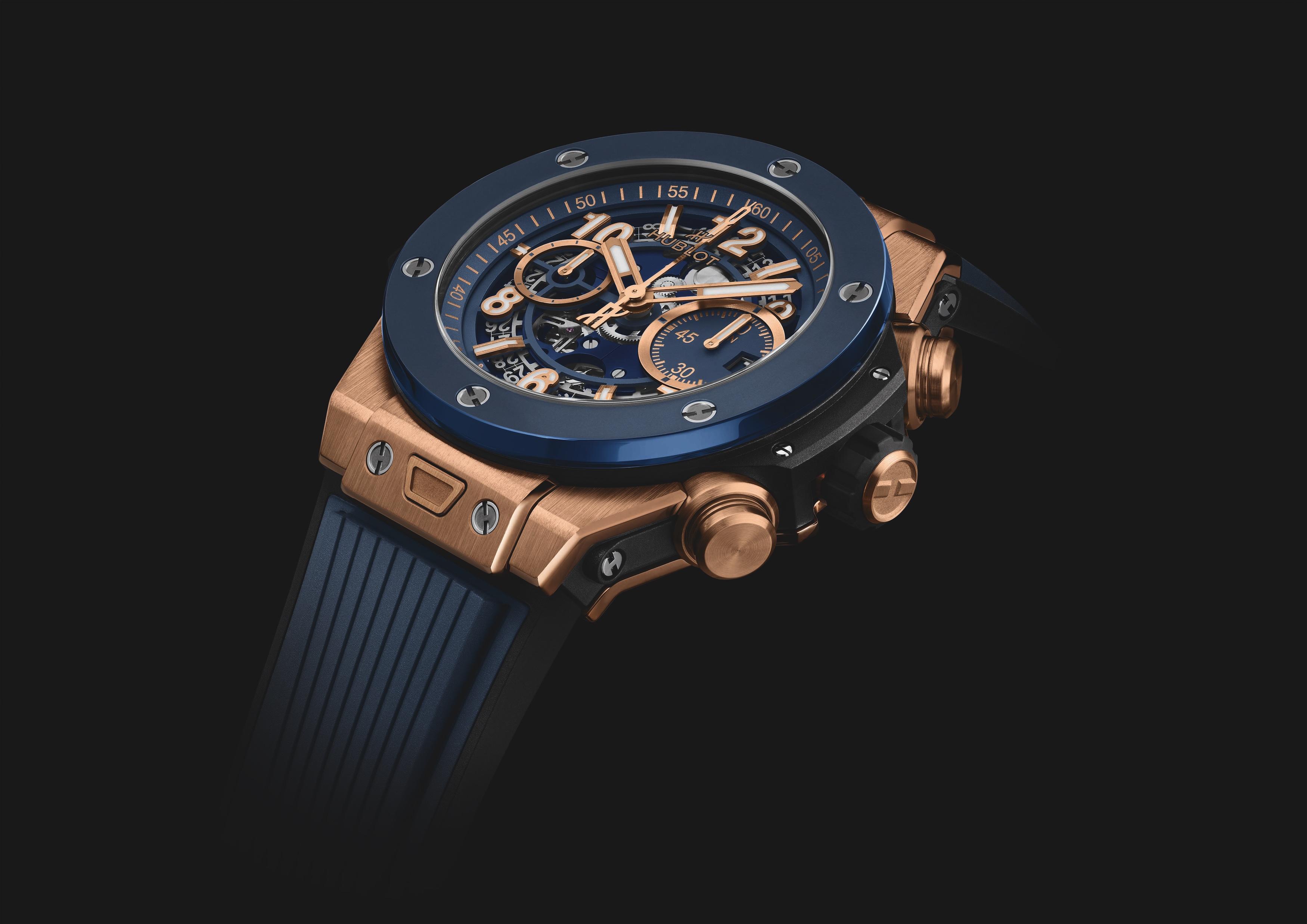 BIG BANG UNICO KING GOLD BLUE CERAMIC