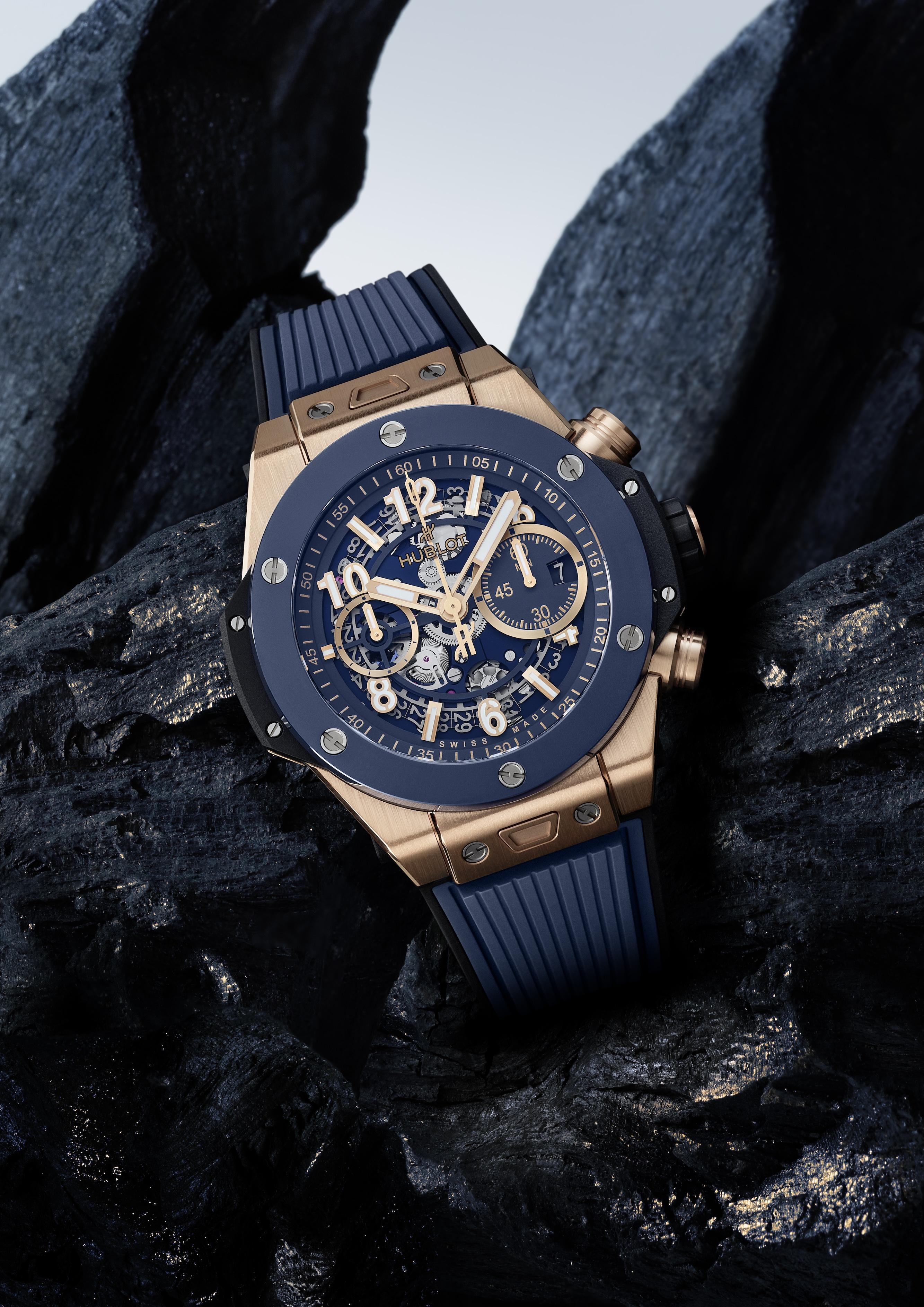 BIG BANG UNICO KING GOLD BLUE CERAMIC