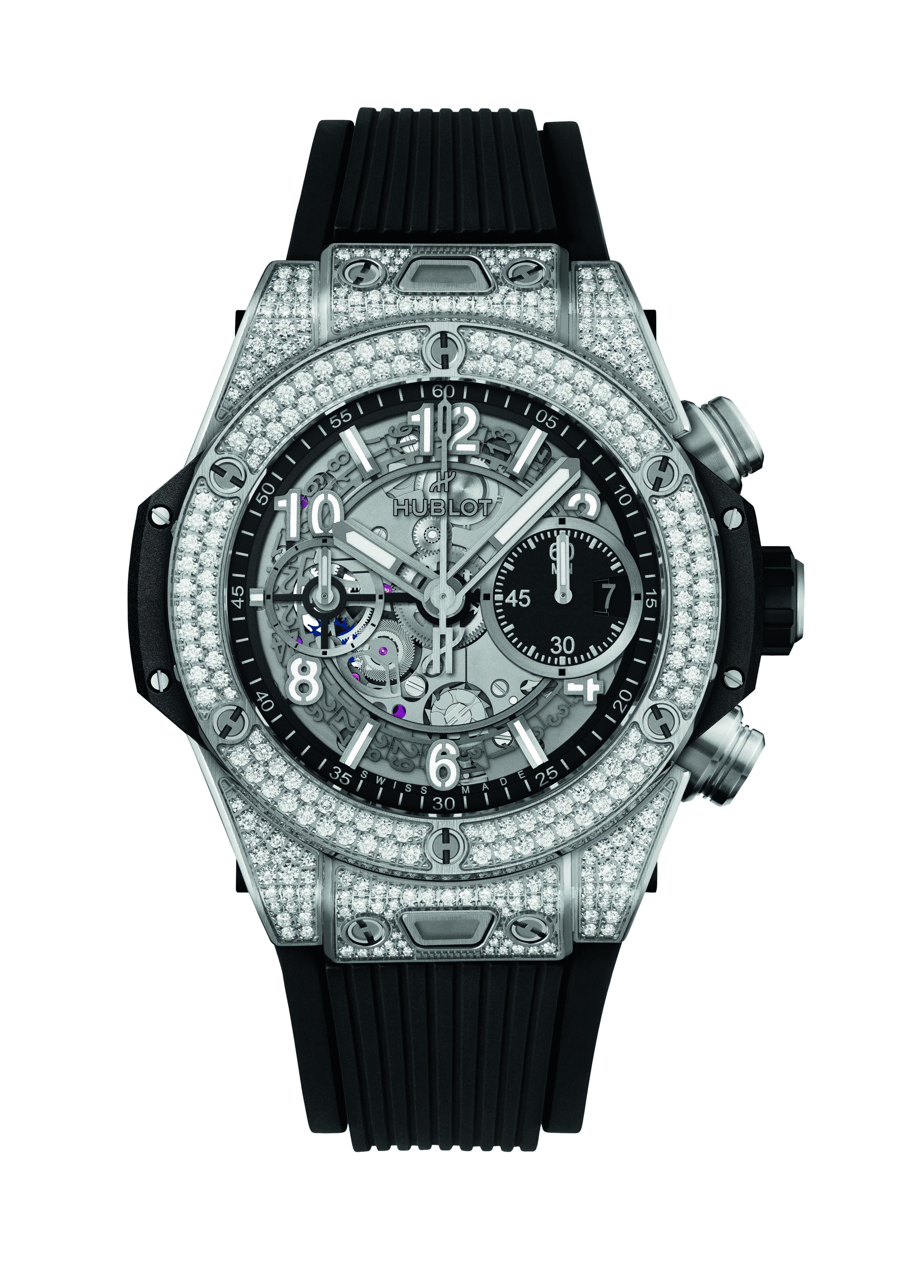 Hublot Big Bang Unico Titanium Pavé 42 mm watch, reference 441.NX.1171.RX.1704