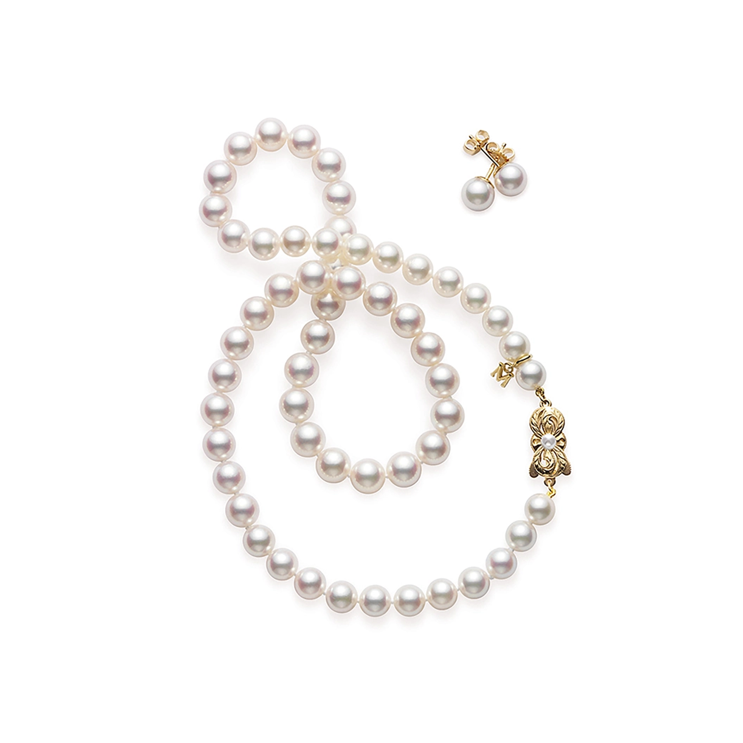 18" Akoya Cultured Pearl Two-Piece Gift Set – 18K Yellow Gold