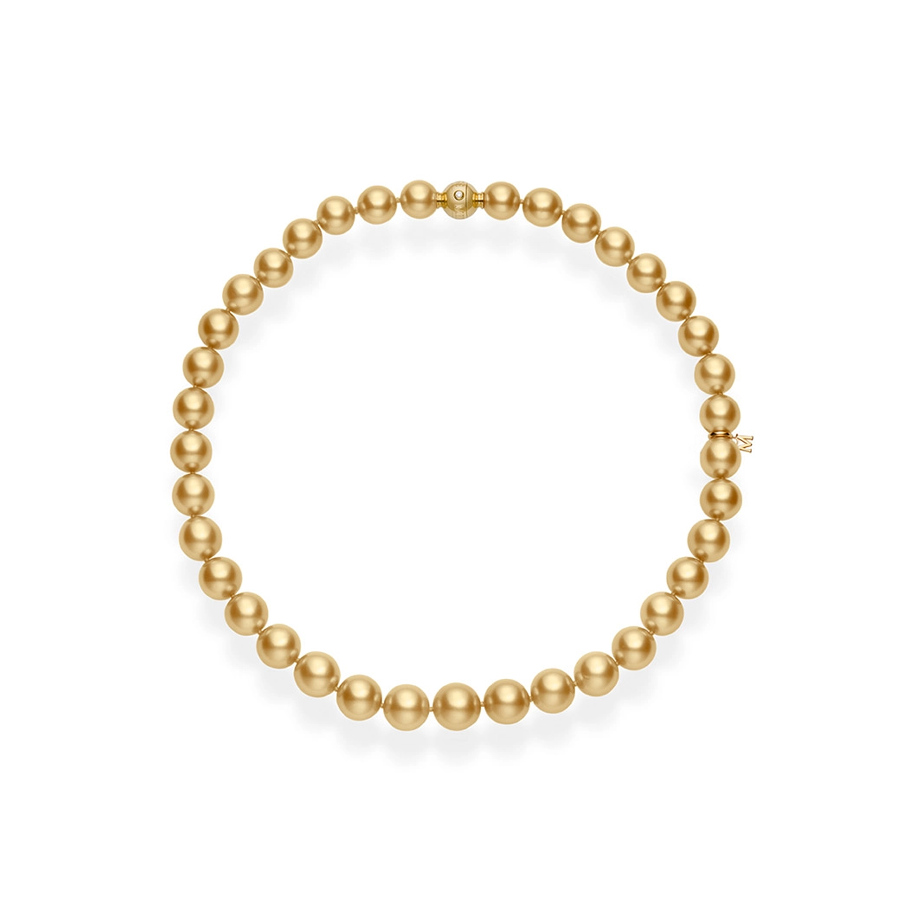 Golden South Sea Cultured Pearl Necklace